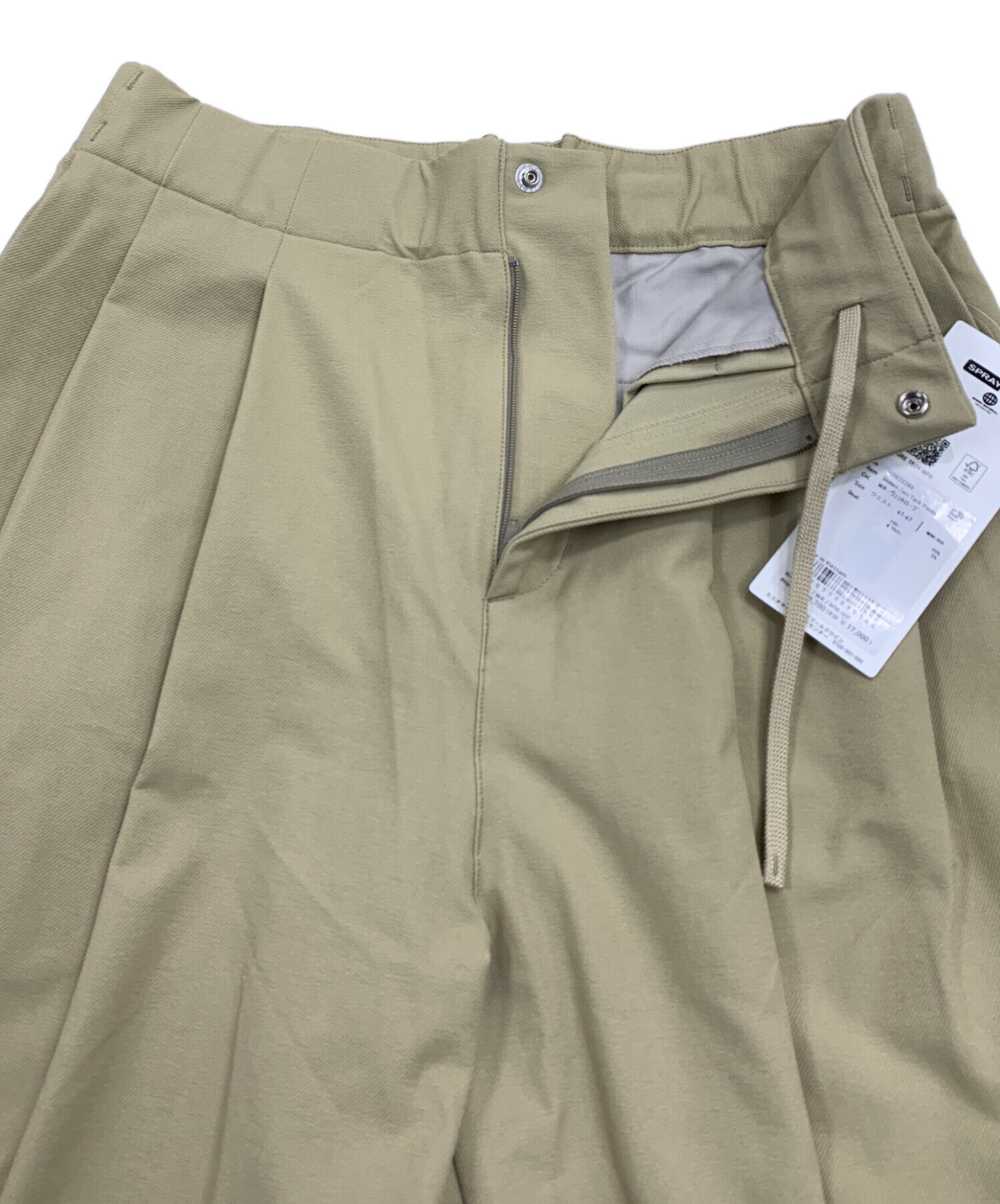 HELLY HANSEN ストーレンツータックパンツ sizeL HELLY HANSEN (ヘリーハンセン) ストーレンツータックパンツ ベージュ サイズ:WM 未使用品