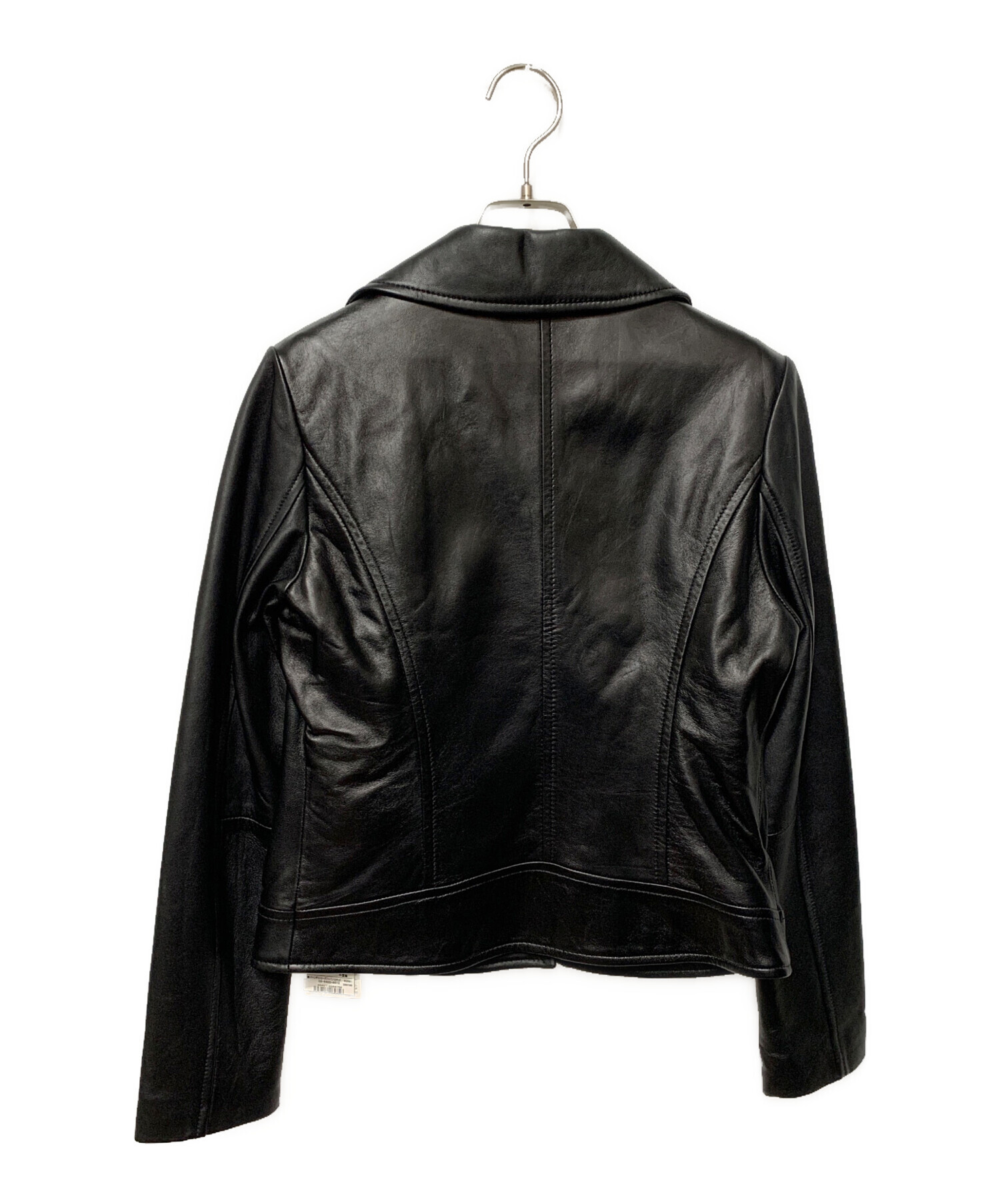 最高級 ラムレザージャケット 38 ラッピング無料】イタリア製 ラムレザー メンズ ライダース レザー