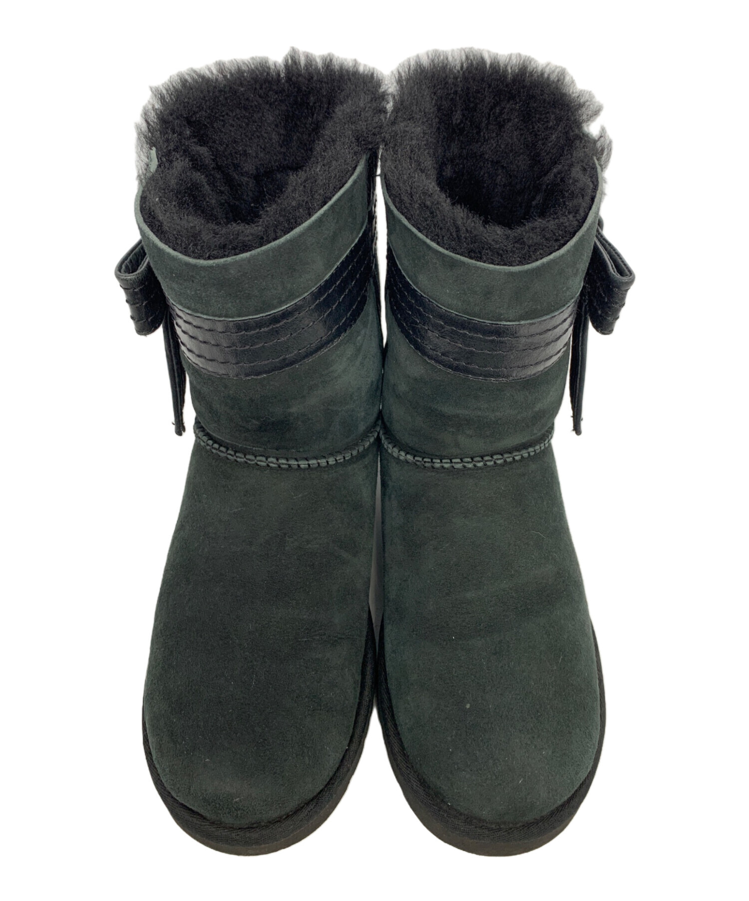 中古・古着通販】UGG (アグ) W JOSETTE リボンブーツ ブラック サイズ