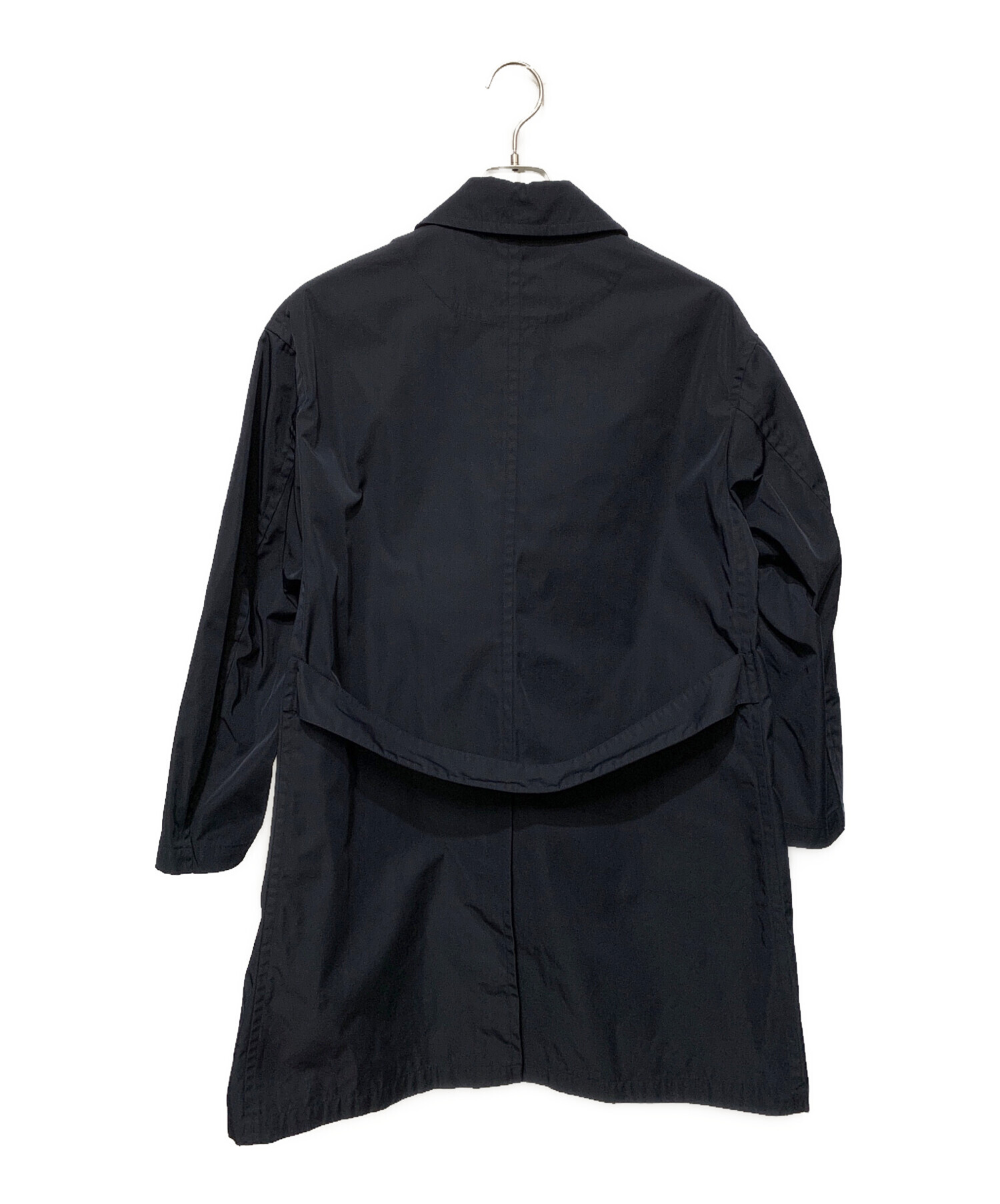 美品 DANTON ダントン ナイロンタフタ ステンカラーコート ネイビー XL 中古・古着通販】DANTON (ダントン) ナイロンタフタ ステンカラー