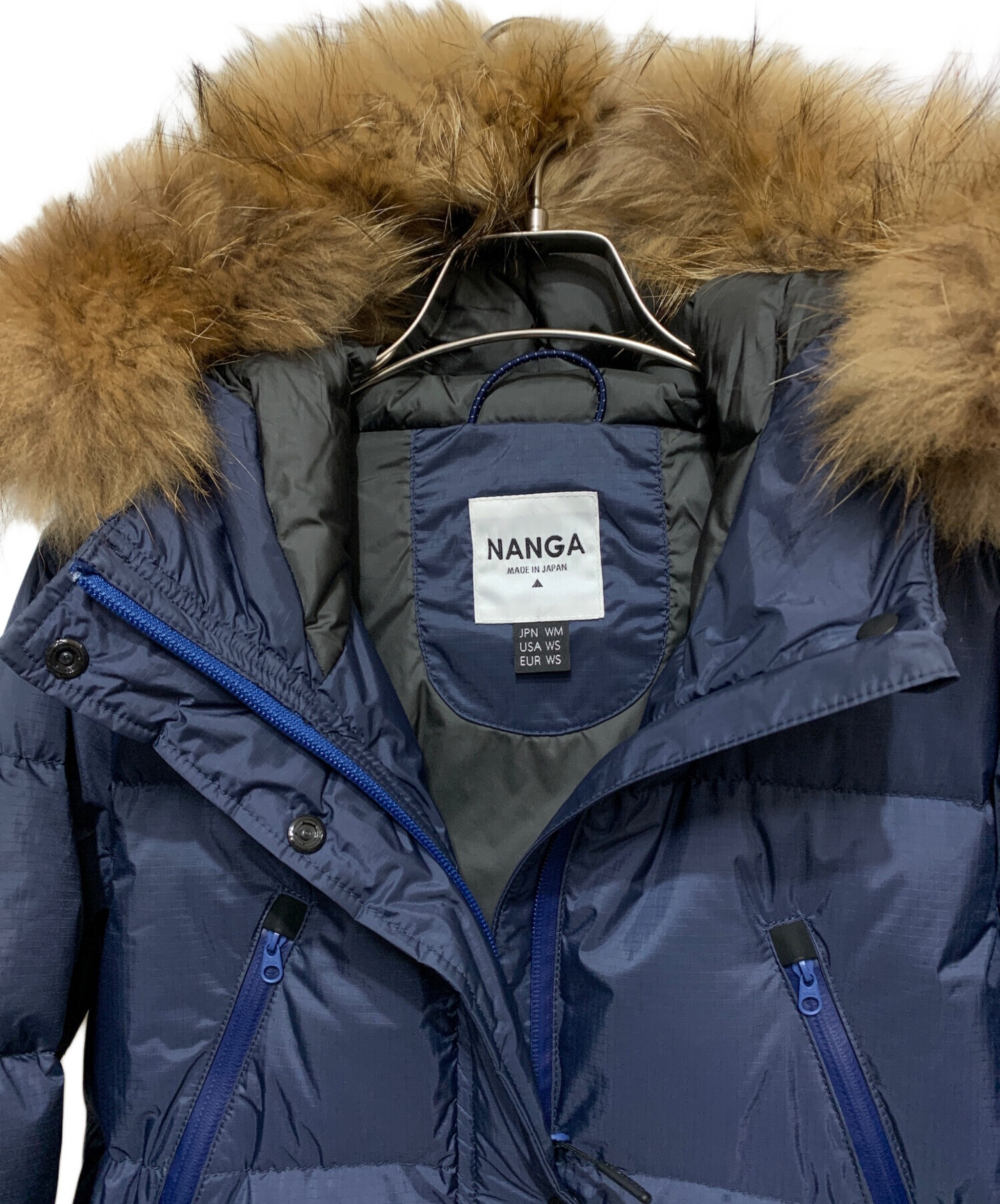 中古・古着通販】NANGA (ナンガ) ラクーンファーダウンコート ネイビー