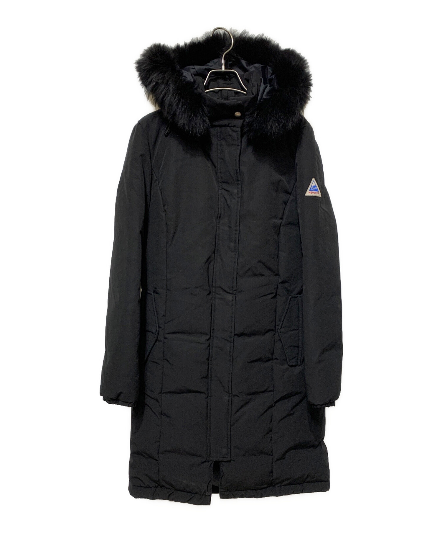 良品✨ ケープハイツ ダウンコート S ロングダウンジャケット　コヨーテファー ケープハイツ ダウンジャケット コヨーテファー ロング ブラック S