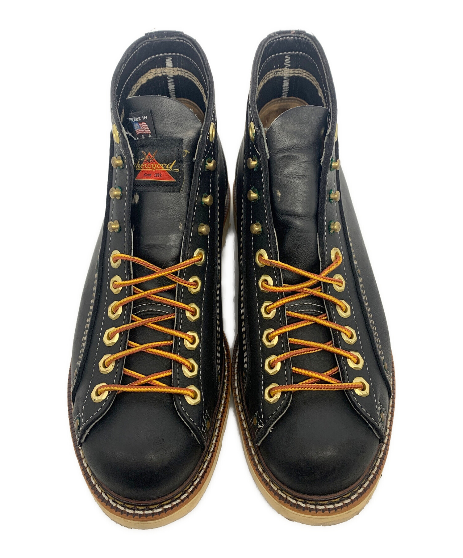 中古・古着通販】THOROGOOD (ソログッド) レースアップブーツ ブラック