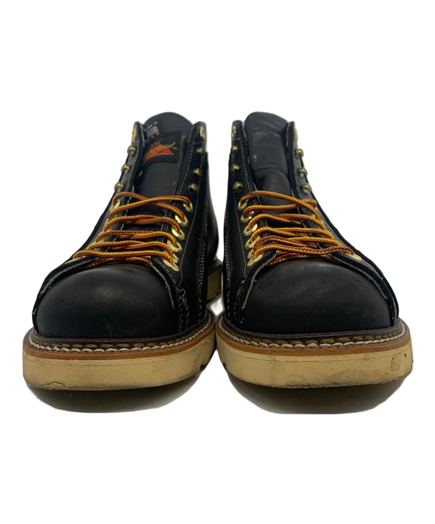 中古・古着通販】THOROGOOD (ソログッド) レースアップブーツ ブラック