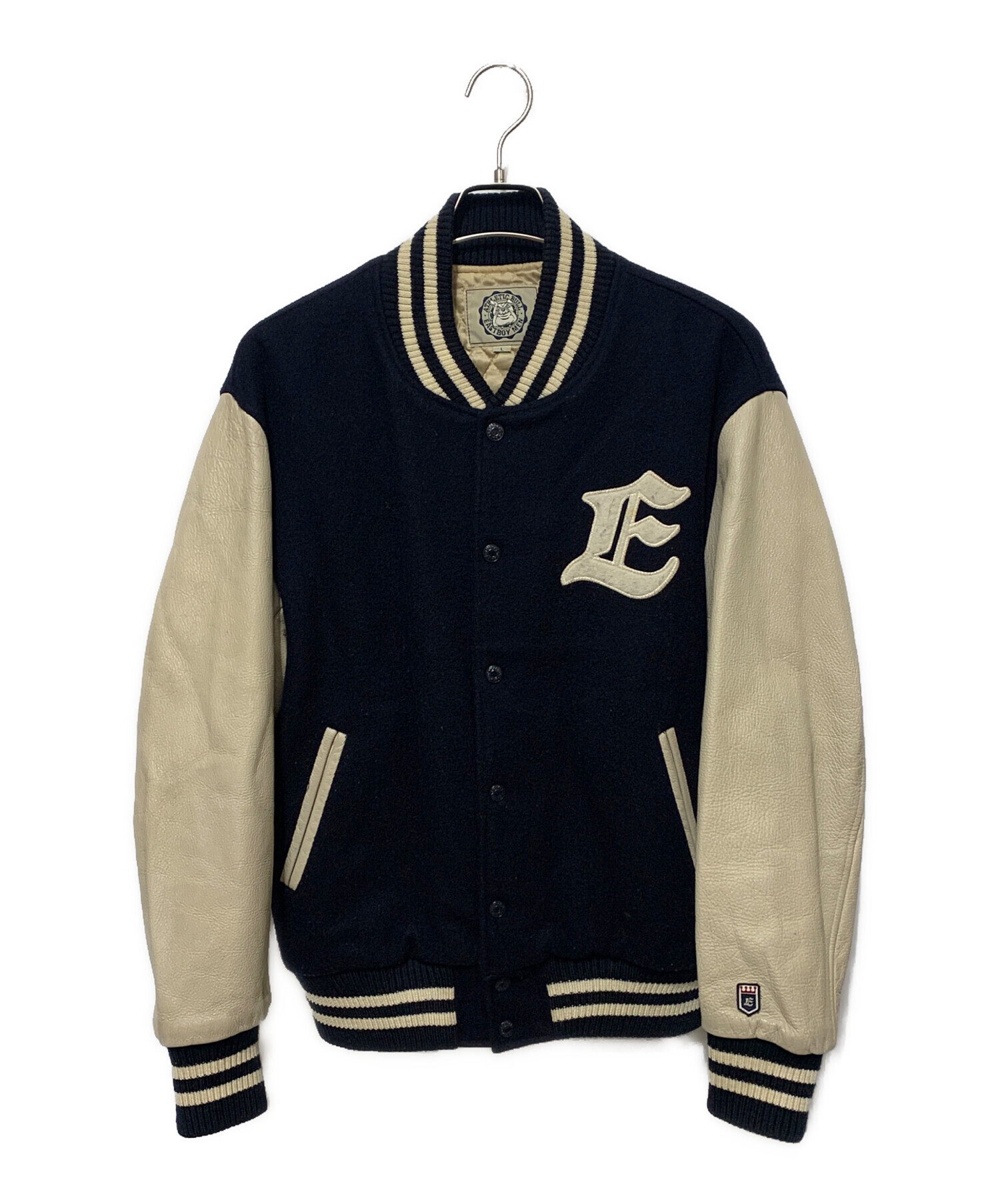 ✨秋冬コーデの主役✨ East Boy 牛革スタジャン 美品 9号 アメリカン