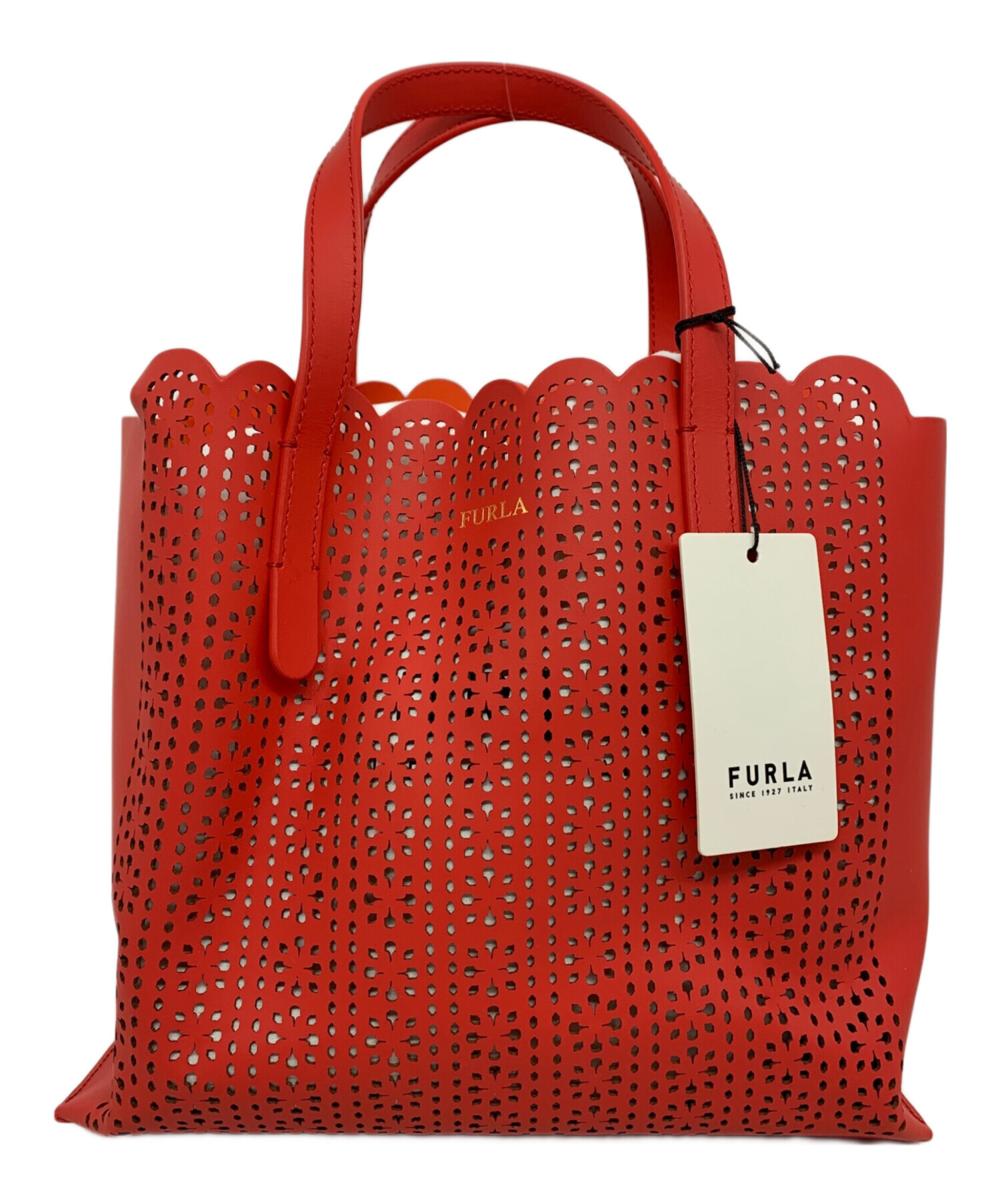 中古・古着通販】FURLA (フルラ) SALLY ハンドバッグ レッド｜ブランド 