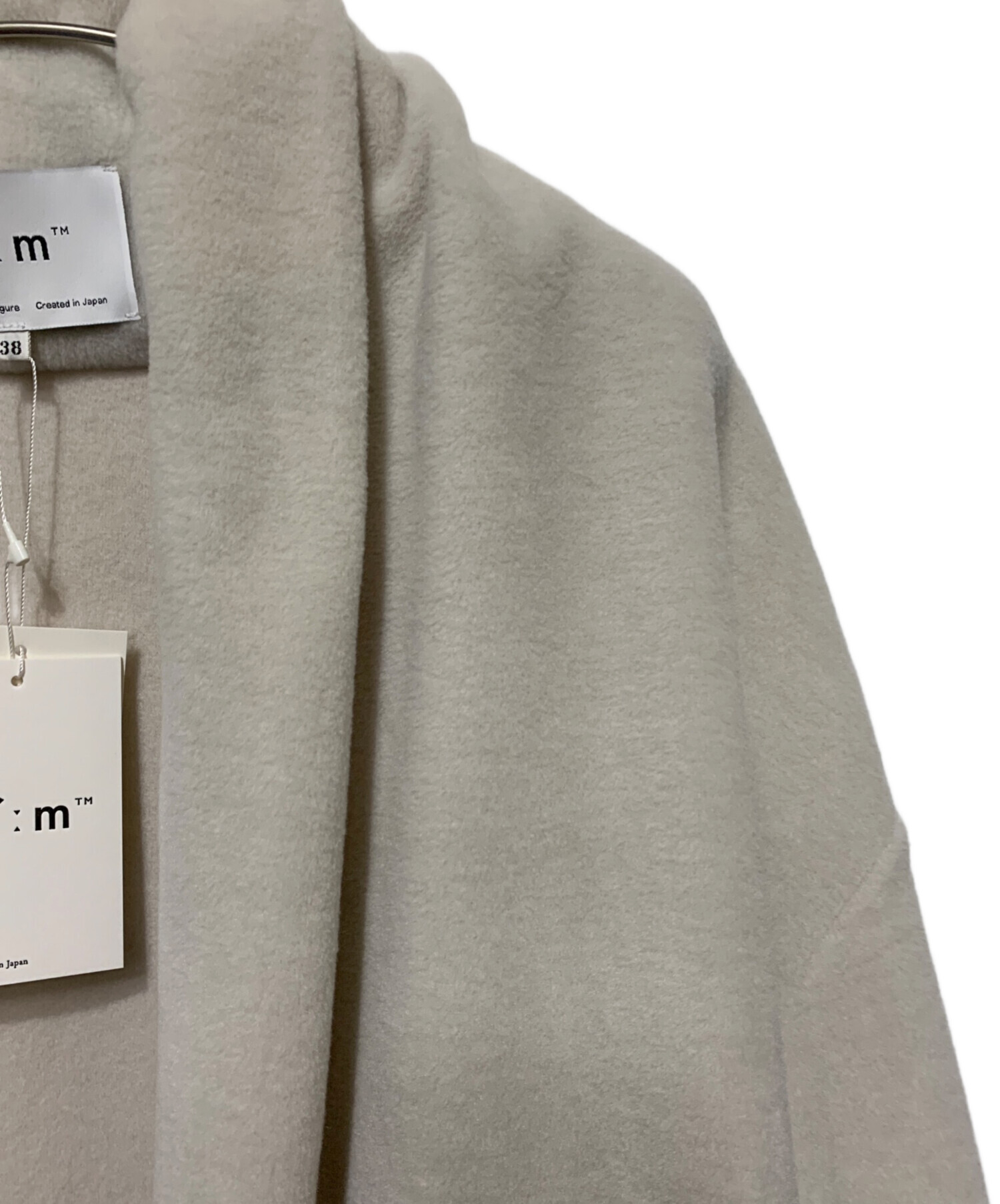 si:m スィーム コート 38 ベージュ レディース 中古・古着通販】Si:m (スィーム) フリースコート ベージュ サイズ:38