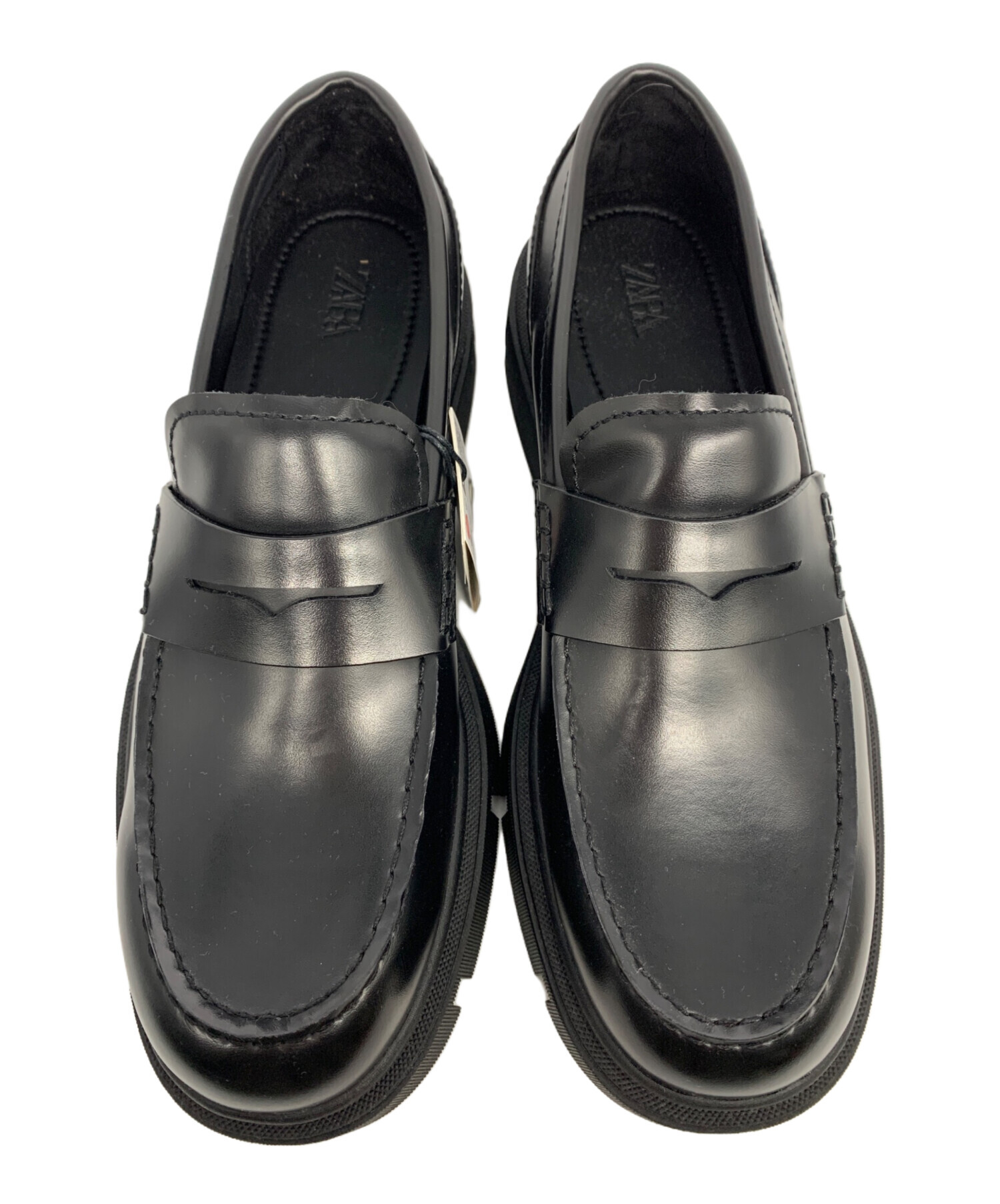 中古・古着通販】ZARA (ザラ) チャンキーローファー ブラック サイズ