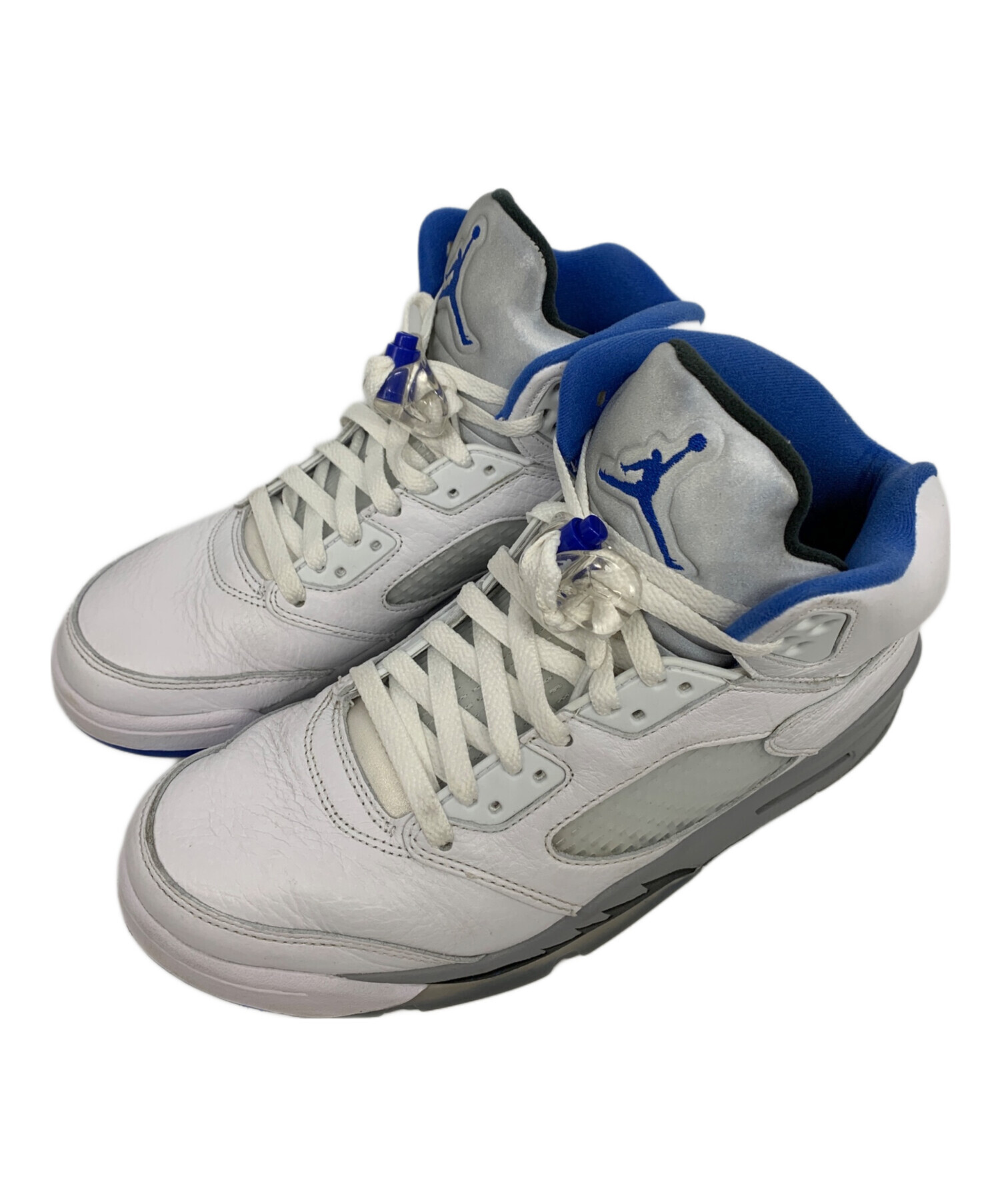 中古・古着通販】NIKE (ナイキ) AIR JORDAN5 ホワイト×ブルー サイズ 