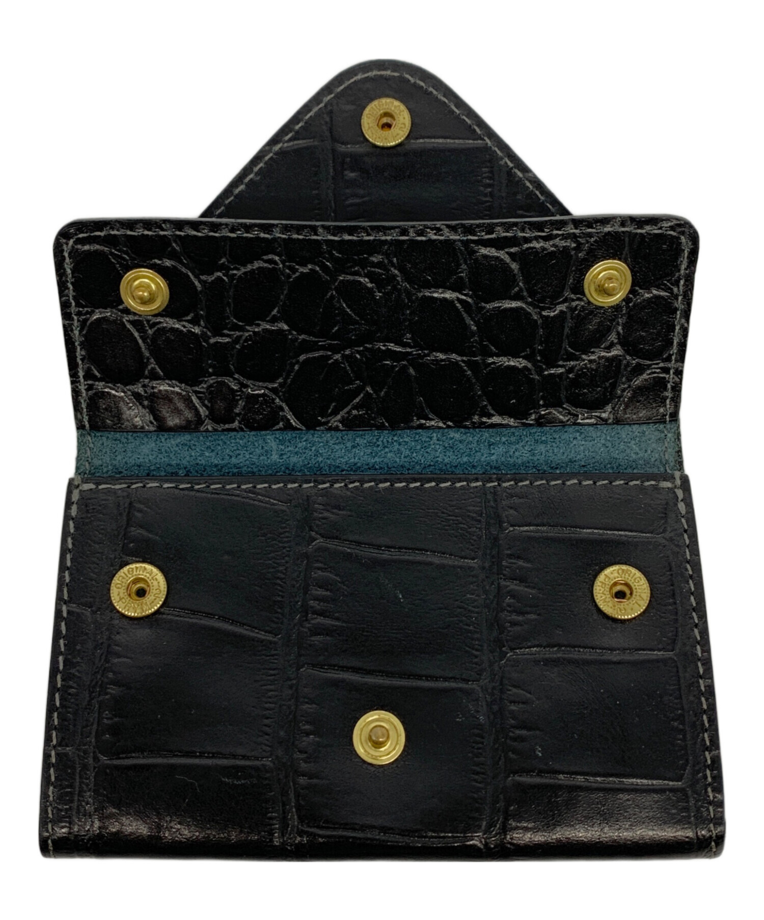 中古・古着通販】IL BISONTE (イル ビゾンテ) クロコエンボスドレザー