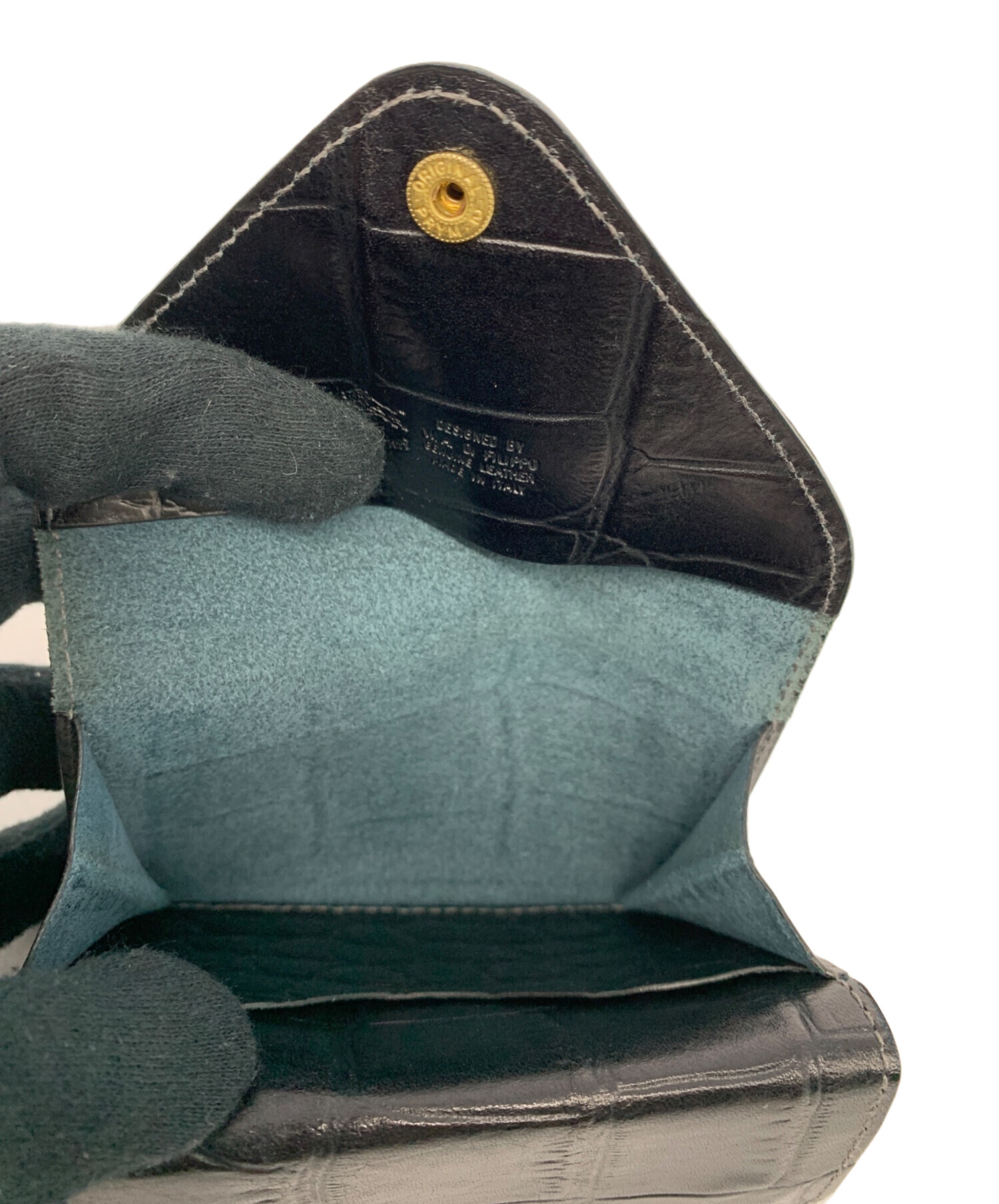 中古・古着通販】IL BISONTE (イル ビゾンテ) クロコエンボスドレザー