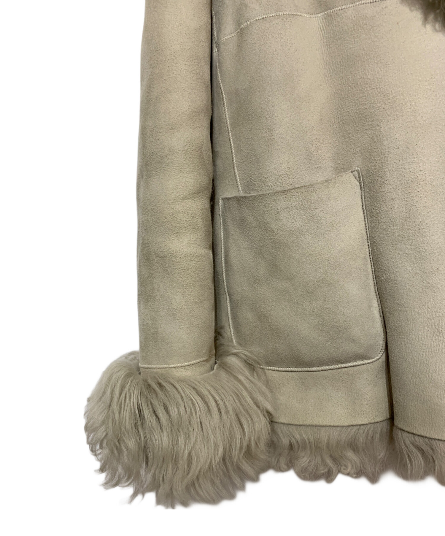 中古・古着通販】unknown (アンノーン) ムートンショート