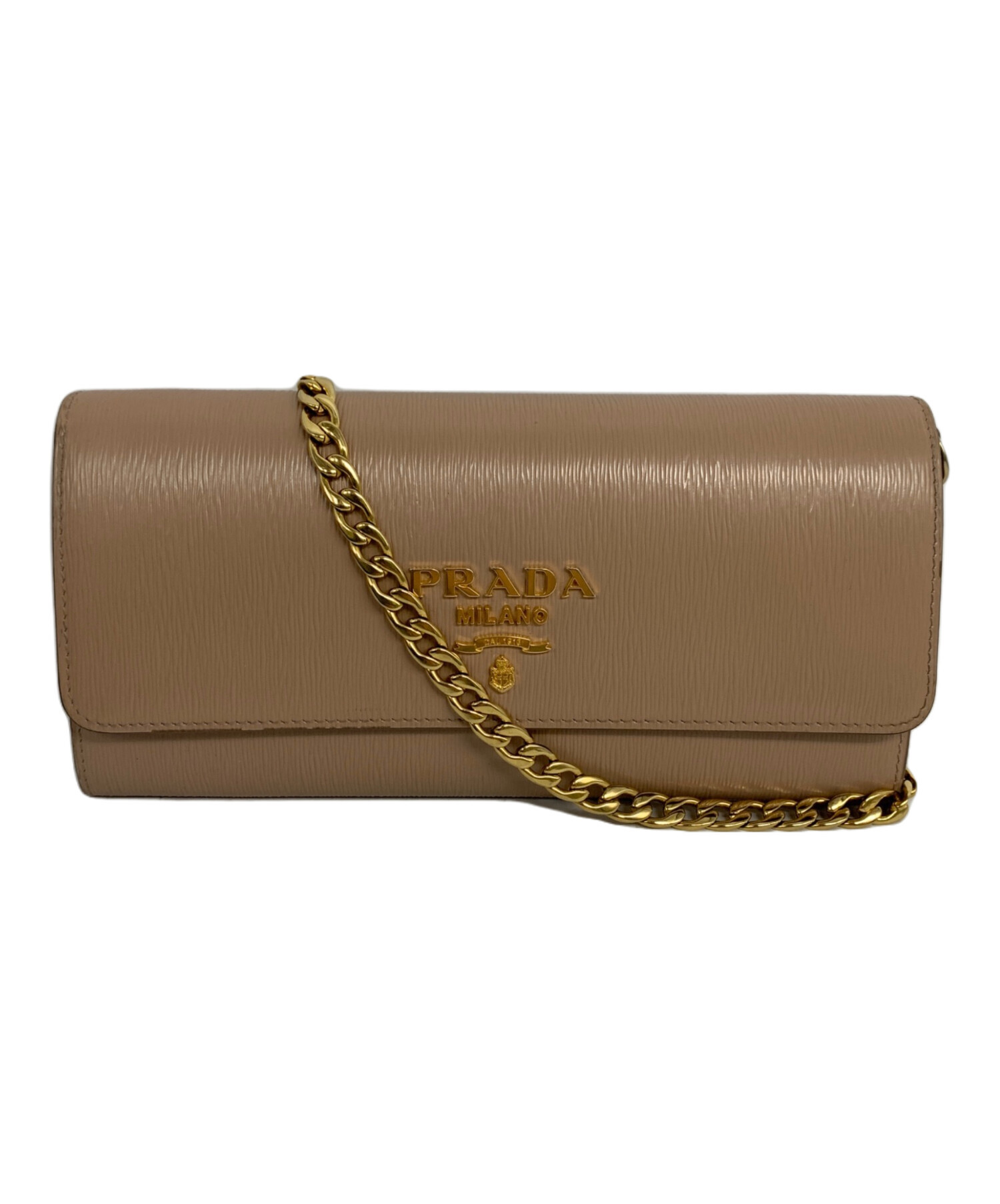 中古・古着通販】PRADA (プラダ) サフィアーノチェーンウォレット 