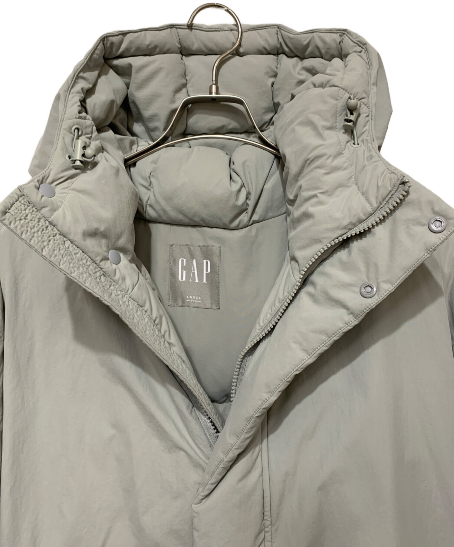 中古・古着通販】GAP (ギャップ) ナイロンパファージャケット グレー 