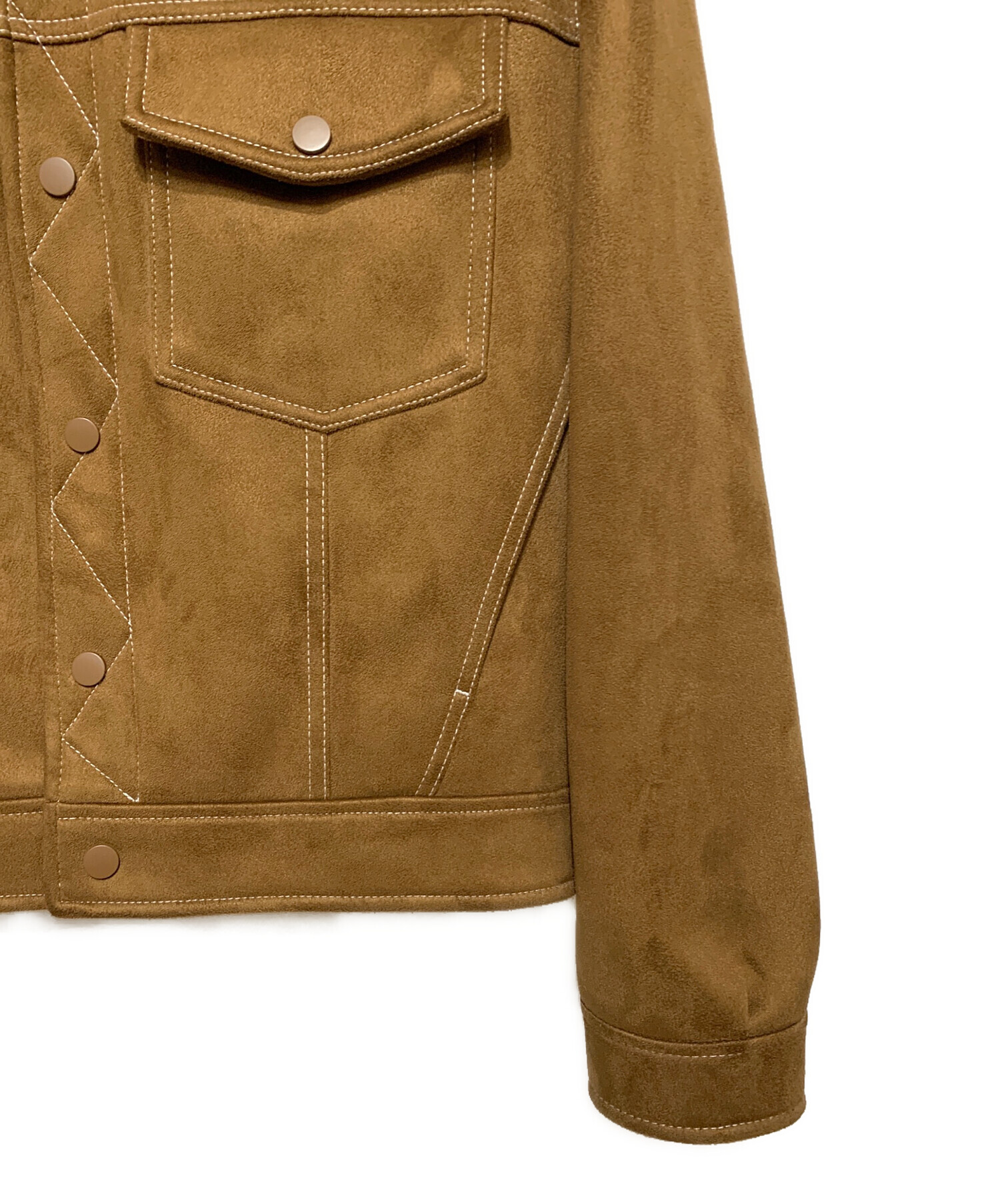 中古・古着通販】ZARA (ザラ) スエード風ジャケット ブラウン サイズ:S