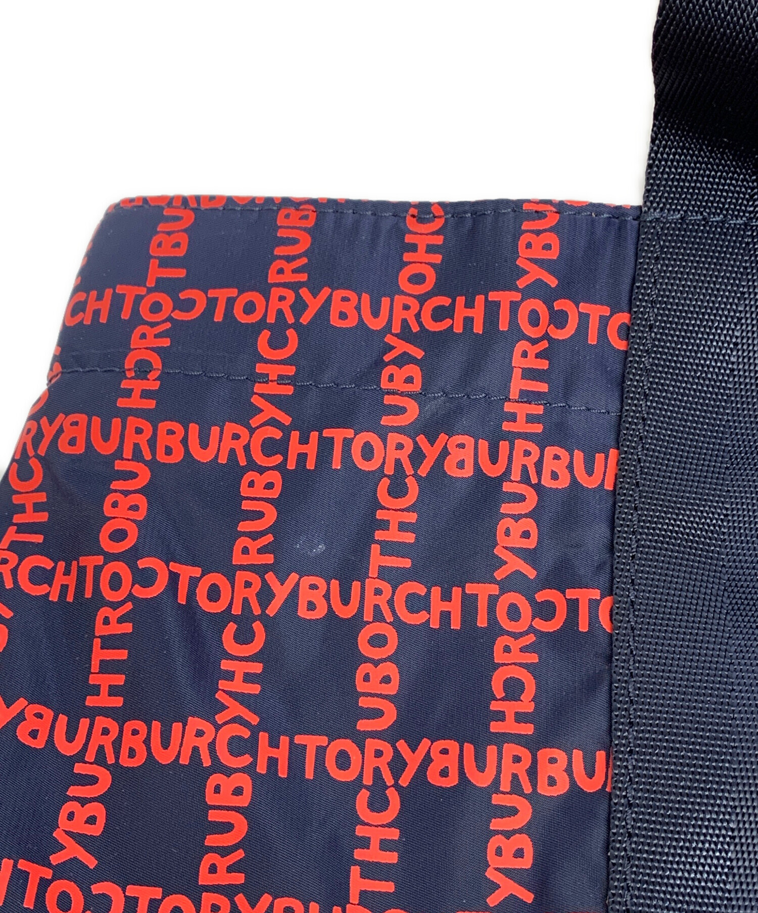 中古・古着通販】TORY BURCH (トリーバーチ) トートバッグ ネイビー 