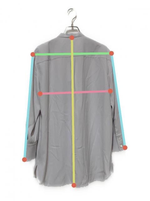 中古・古着通販】theory (セオリー) Prime GGT Tie Blouse グレー