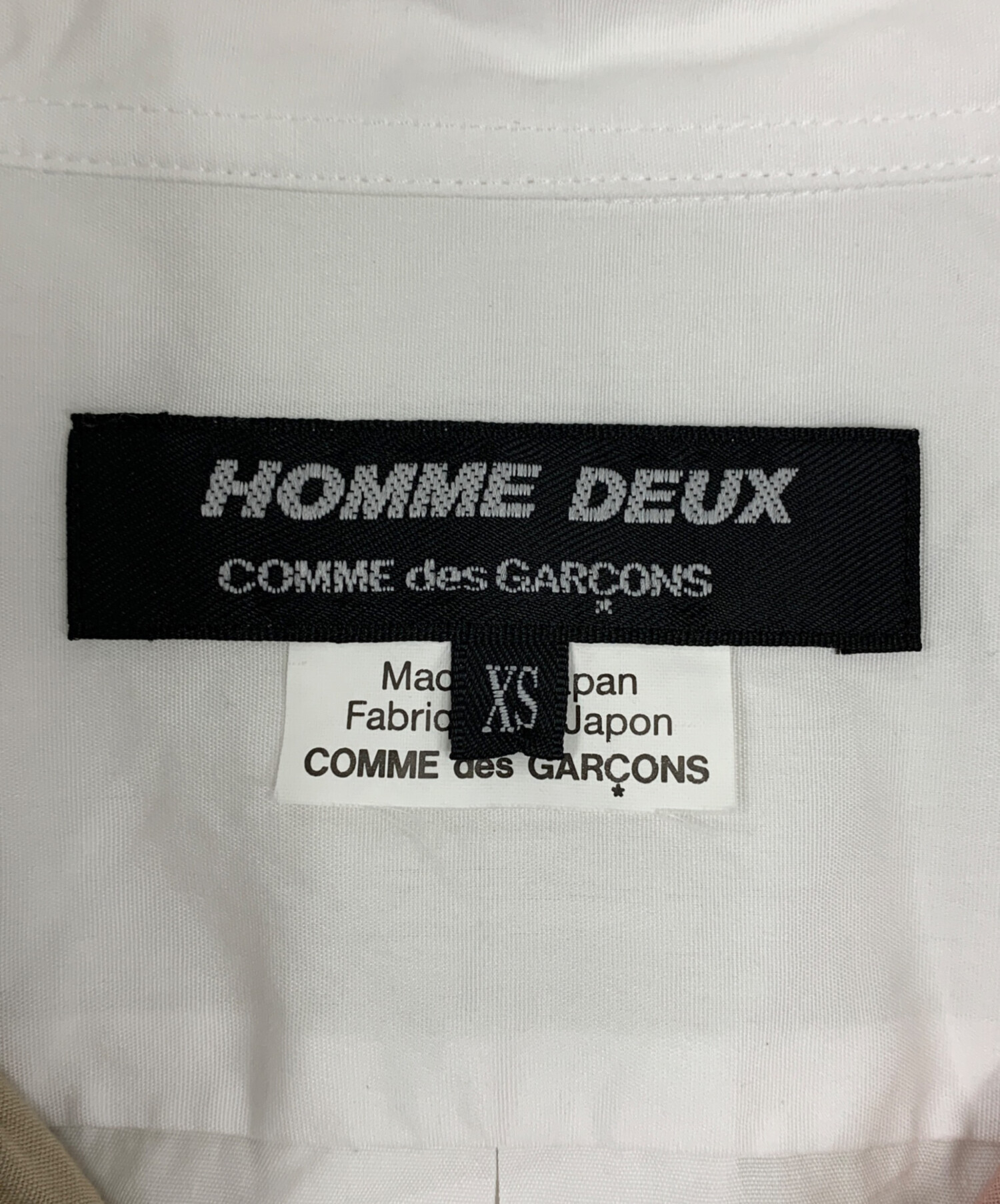 新品未使用タグ付き☆COMME des GARÇONS ☆長袖シャツ ホワイト 中古・古着通販】COMME des GARCONS (コムデギャルソン) 長袖シャツ