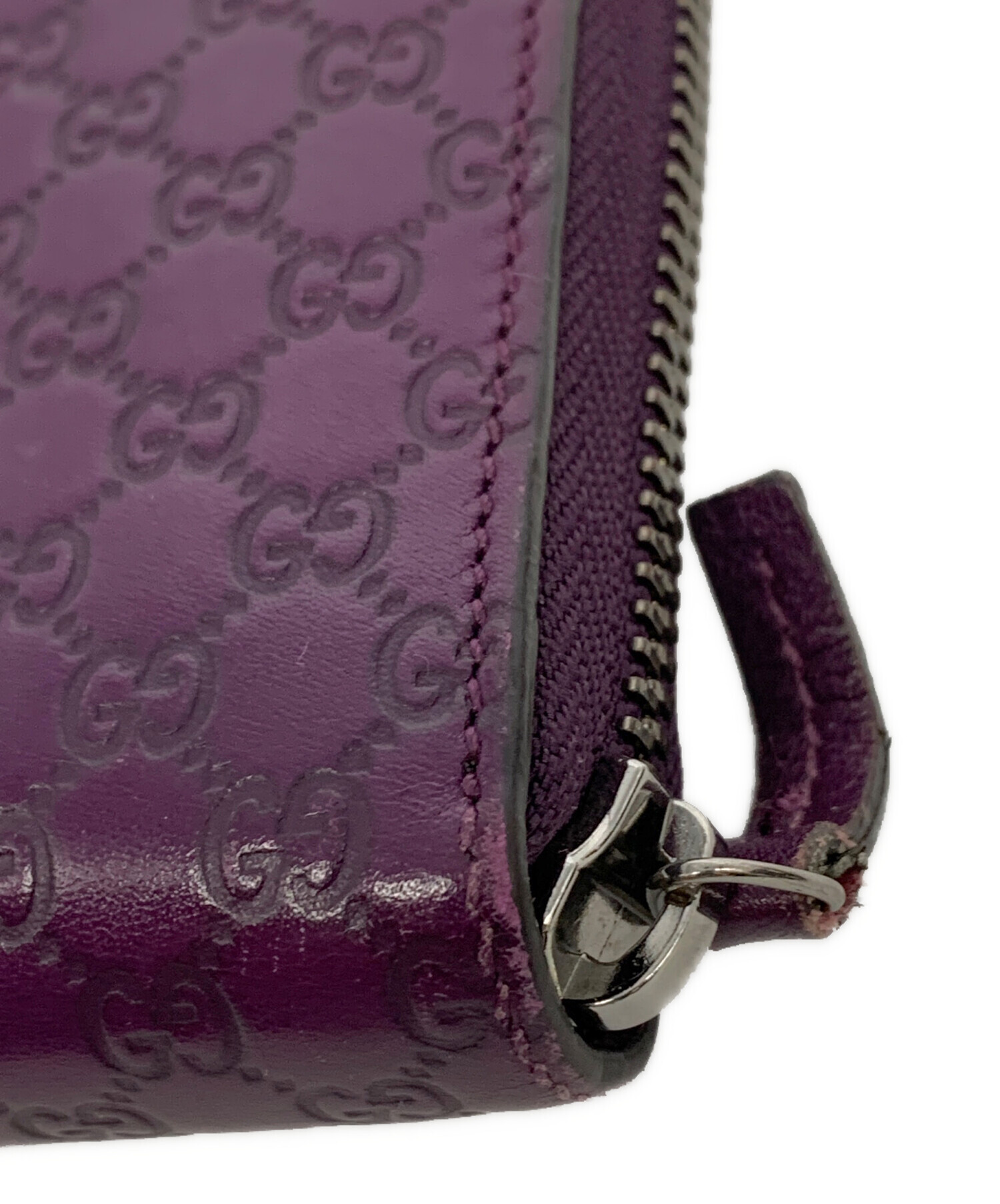 中古・古着通販】GUCCI (グッチ) マイクロGG ラウンドジップウォレット 