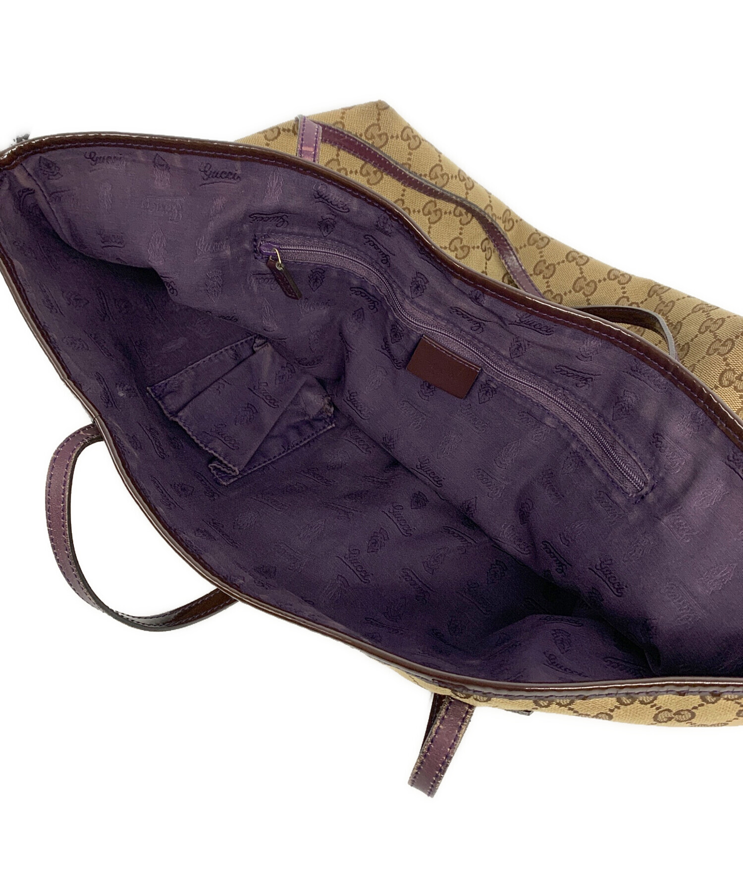 GUCCI GGキャンバス トートバッグ 美品】GUCCI GGキャンバス トートバッグ 肩掛け可能 男女兼用