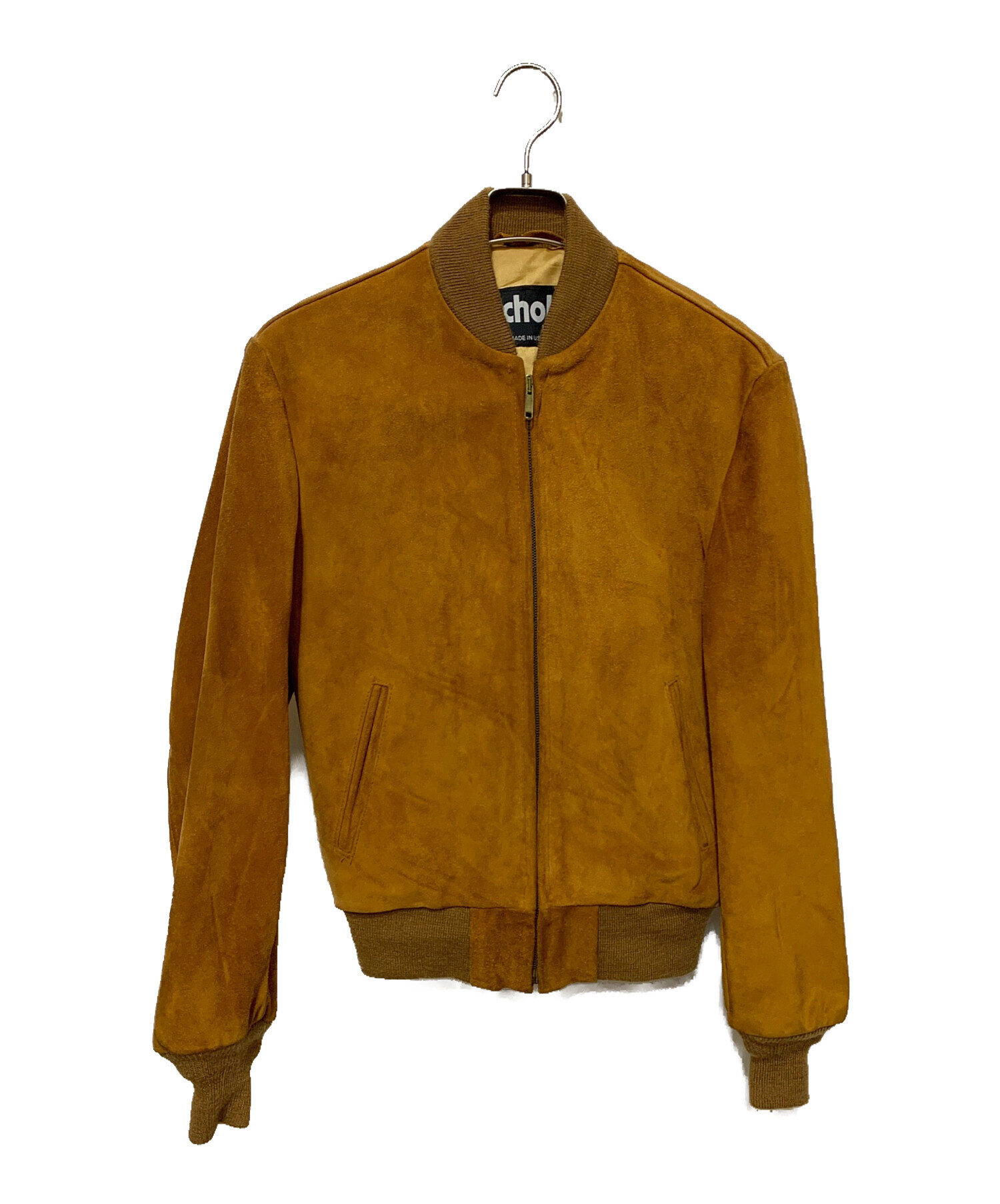 schott USA製　スウェード　ボンバージャケット　ブラウン 中古・古着通販】Schott (ショット) スウェードボンバージャケット