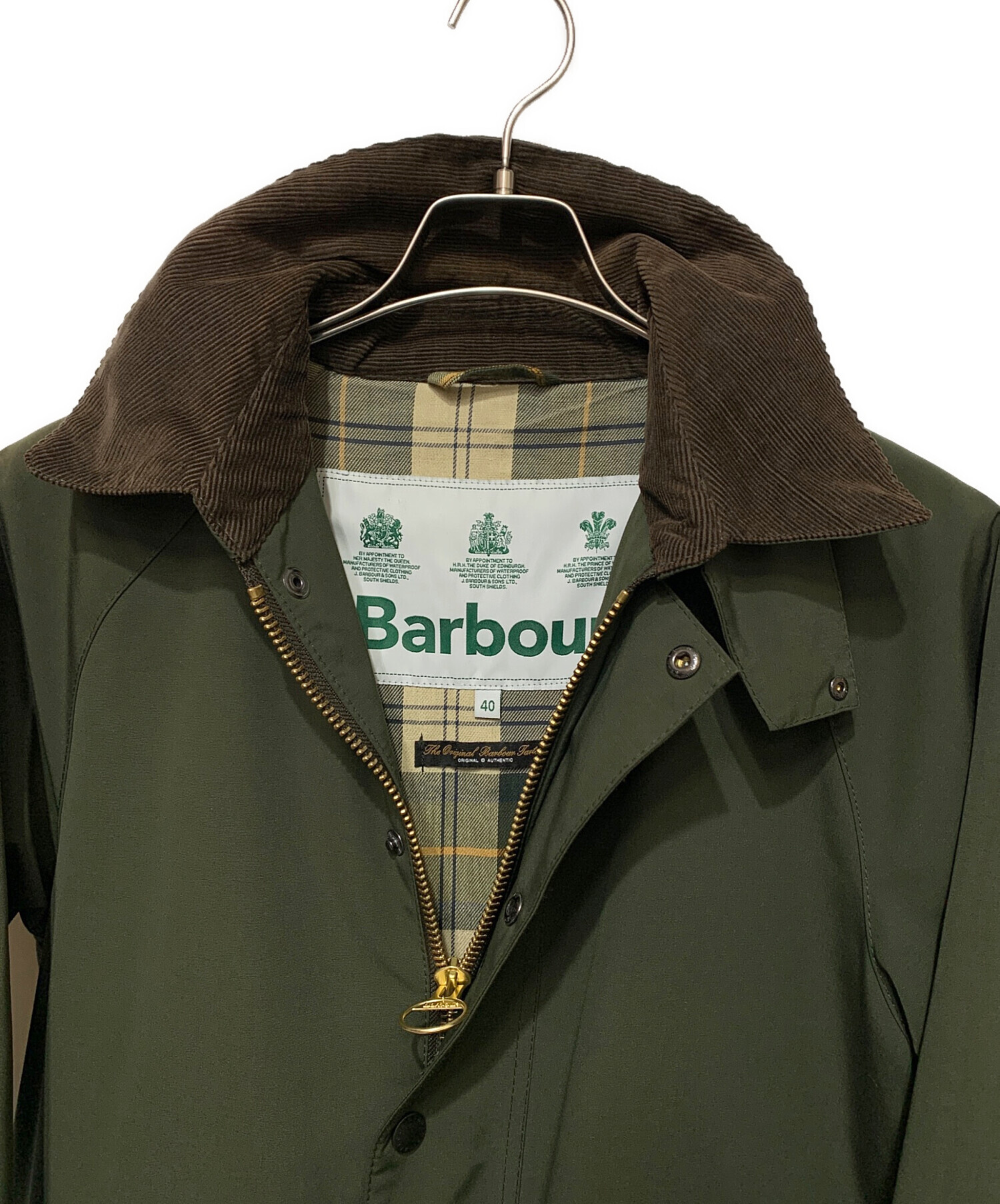 中古・古着通販】Barbour (バブアー) NEW BURGHLEY JACKET オリーブ 