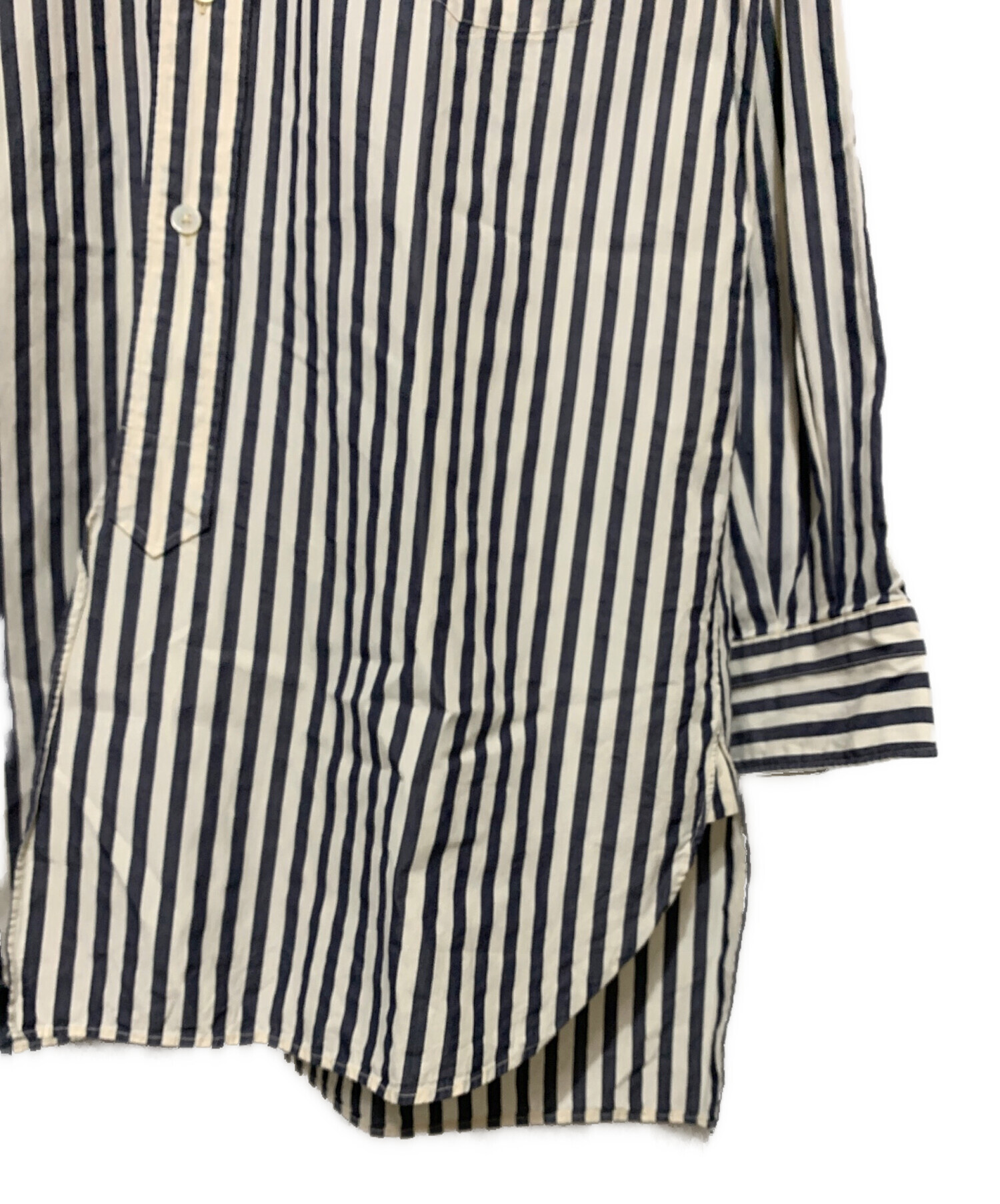 中古・古着通販】COMOLI (コモリ) ロンドンストライプ バンドカラー
