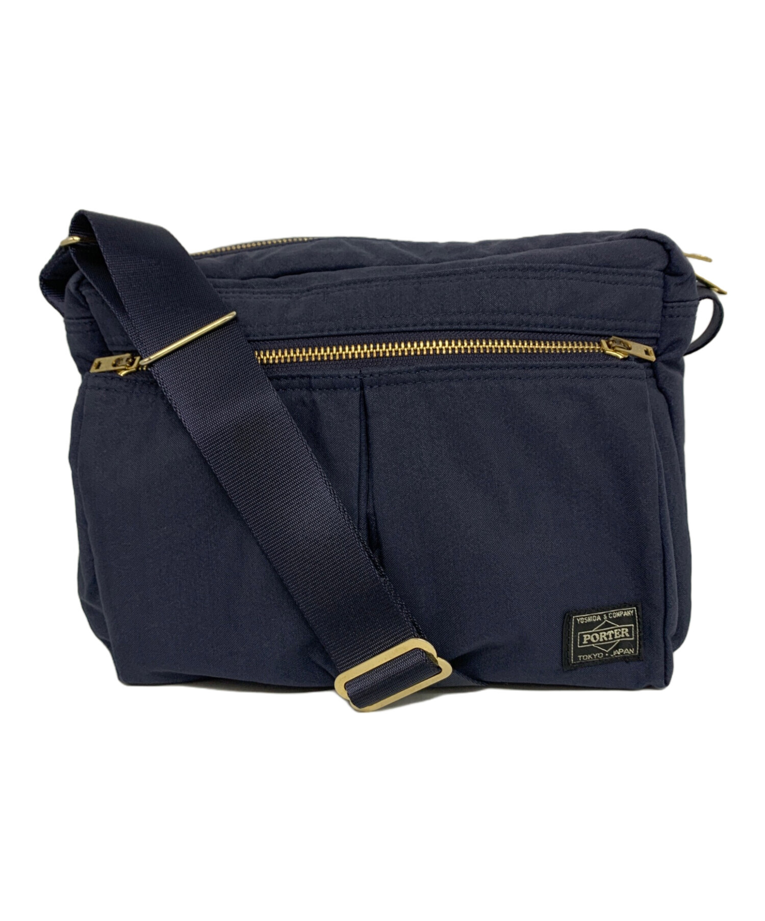 中古・古着通販】PORTER (ポーター) DRAFT SHOULDER BAG(S) ネイビー 
