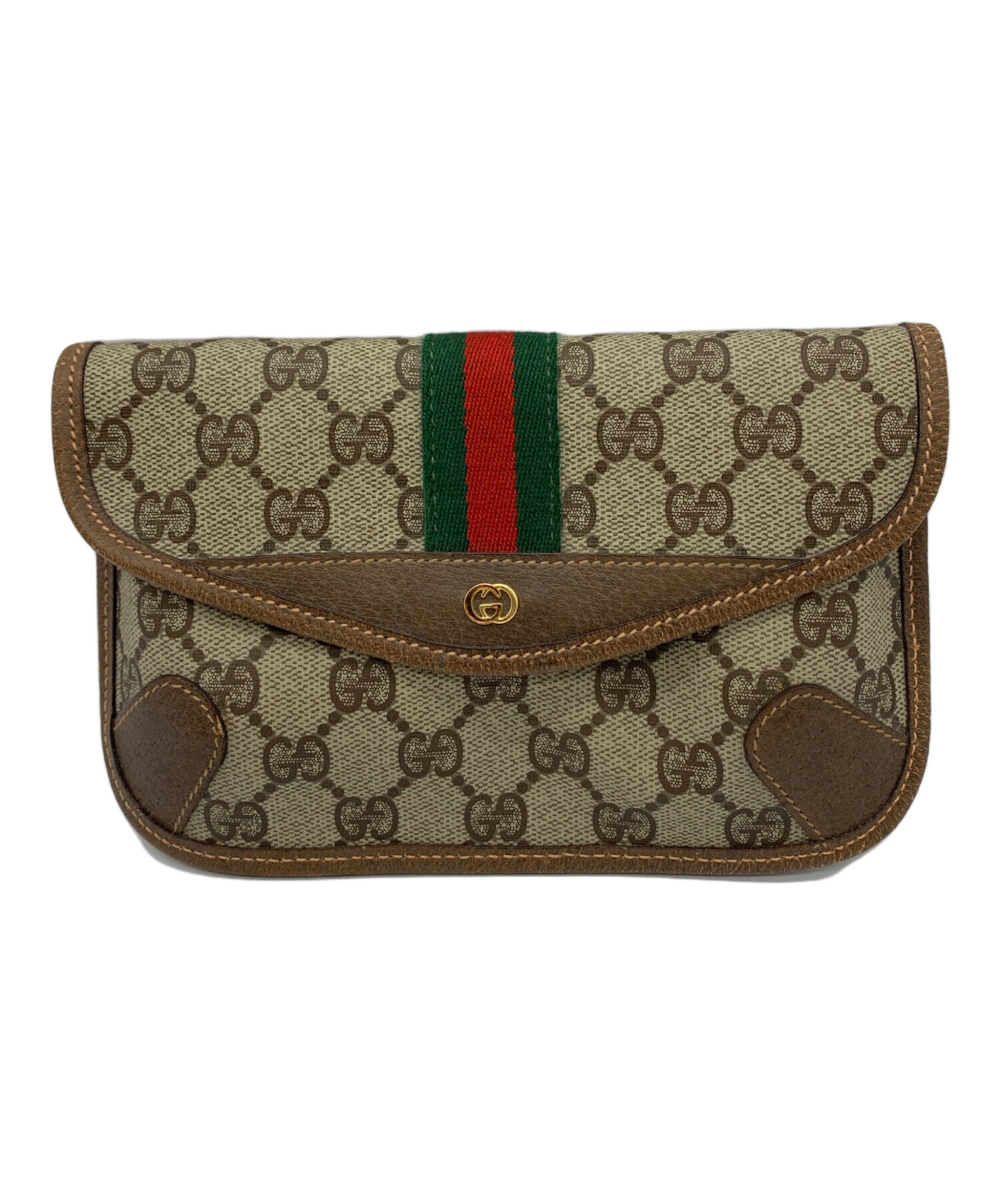 ⚡️オールドグッチのGGポーチ/ GUCCI 美品 中古・古着通販】GUCCI (グッチ) シェリー オールドグッチ GGプラス