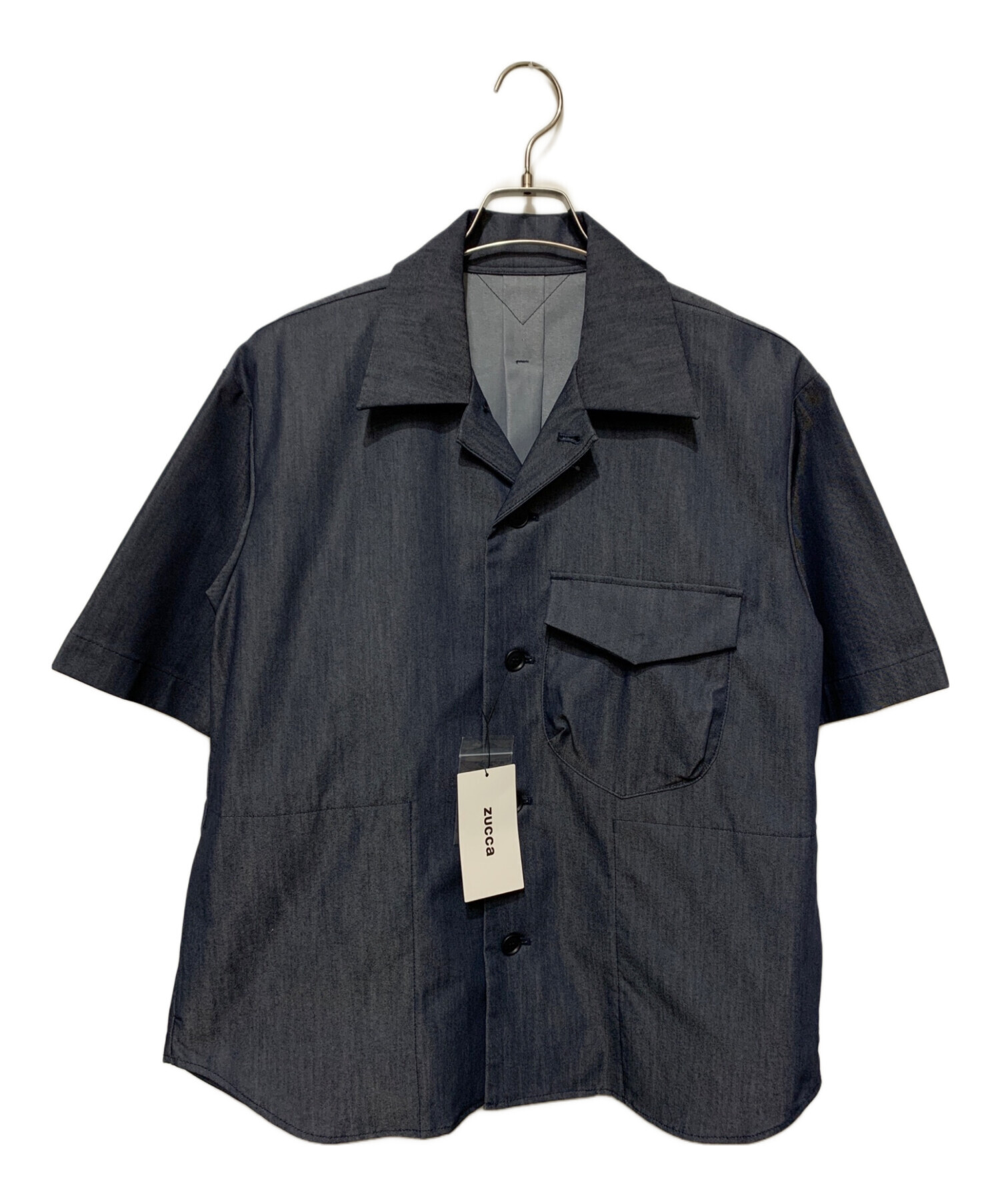 中古・古着通販】ZUCCA (ズッカ) リサイクルPEデニムシャツ インディゴ