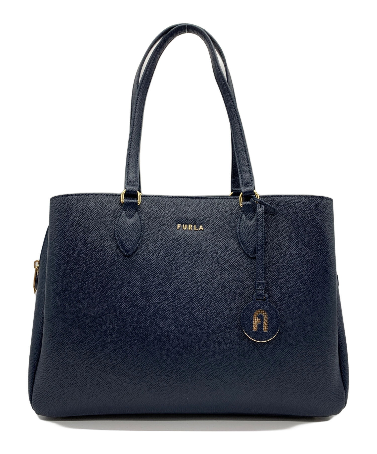 中古・古着通販】FURLA (フルラ) ミネルヴァ トートバッグ ネイビー