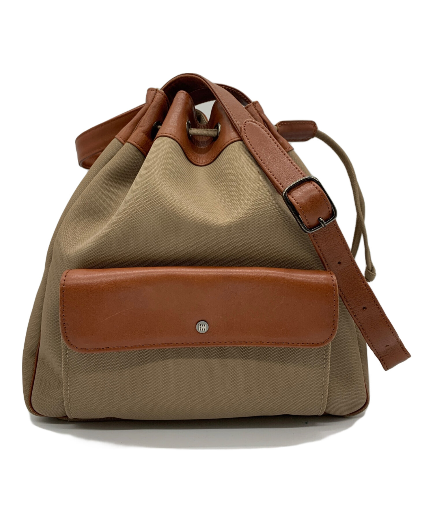 イッセイミヤケ　im product　ショルダーバック ワンショルダー ブラウン 中古・古着通販】ISSEY MIYAKE (イッセイミヤケ) ショルダーバッグ