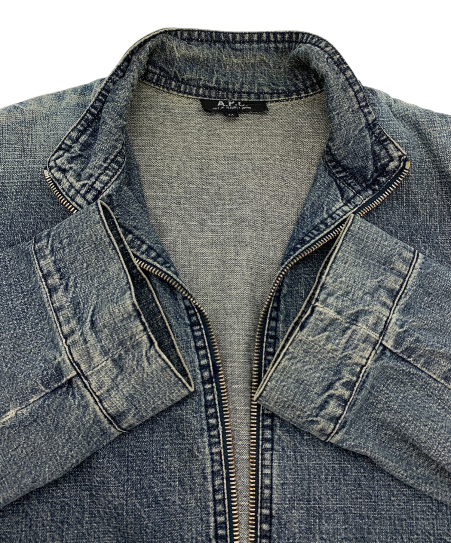 中古・古着通販】A.P.C. (アーペーセー) デニムジップジャケット 