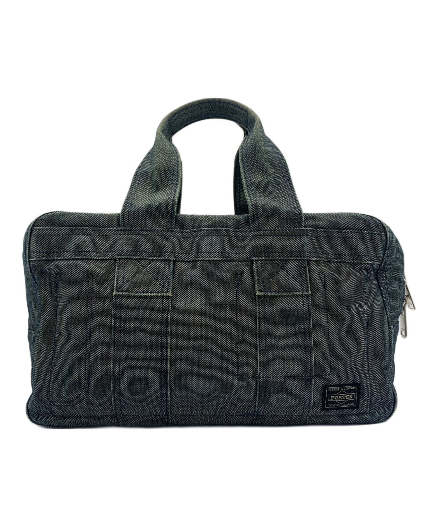 中古・古着通販】PORTER (ポーター) DEEPER ミニボストンバッグ カーキ 中古・古着通販】PORTER (ポーター) DEEPER ミニボストンバッグ カーキ