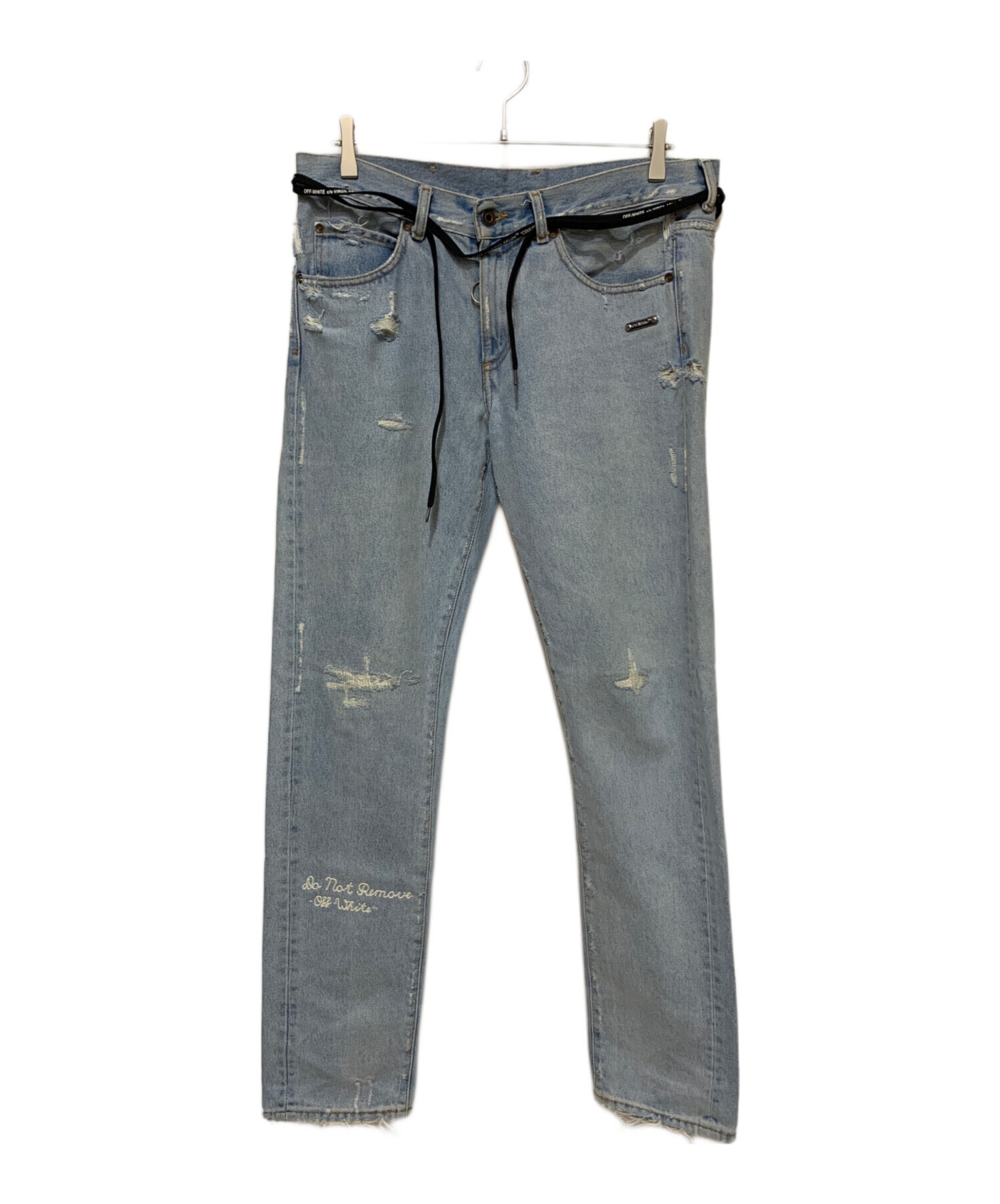 中古・古着通販】OFFWHITE (オフホワイト) デニムパンツ ブルー サイズ