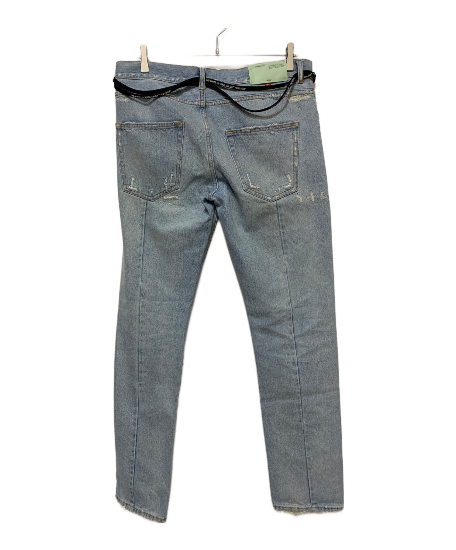 中古・古着通販】OFFWHITE (オフホワイト) デニムパンツ ブルー サイズ 