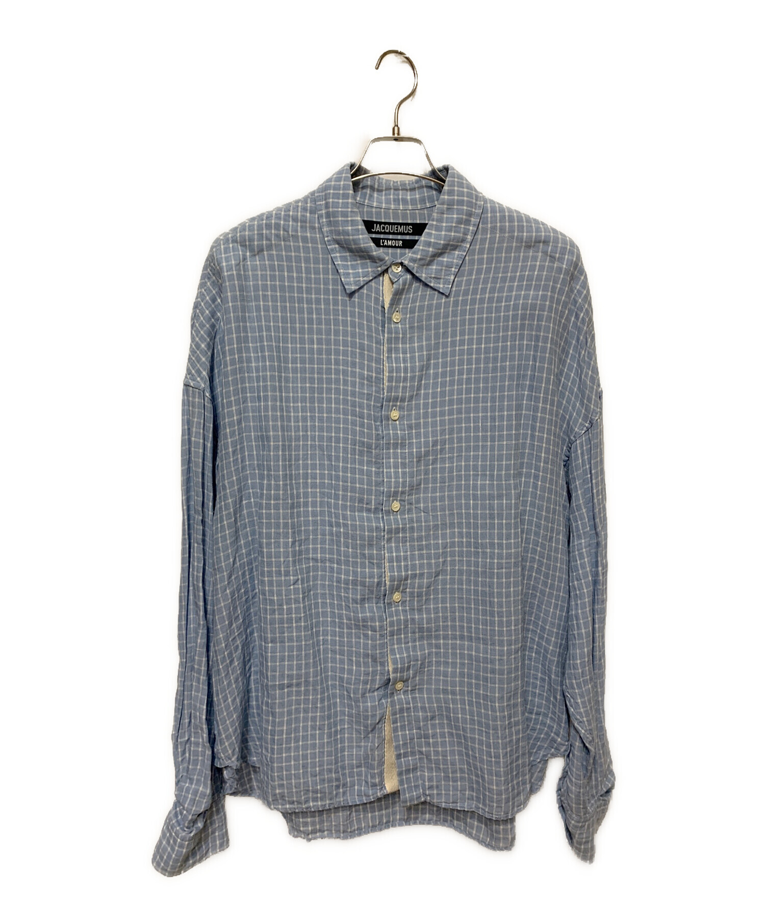 中古・古着通販】JACQUEMUS (ジャックムス) リネンシャツ スカイブルー