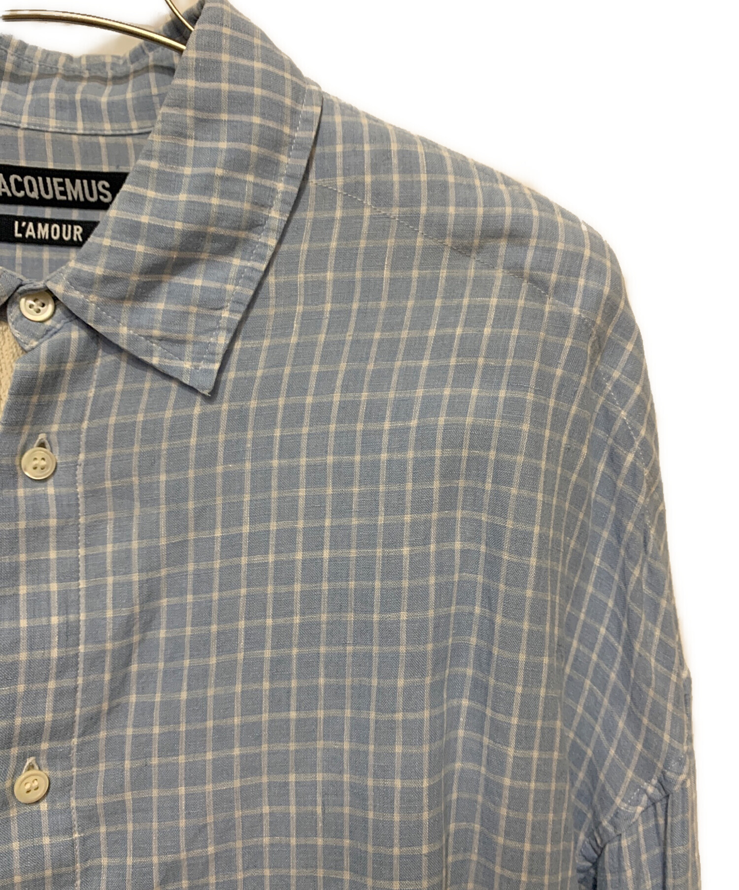 中古・古着通販】JACQUEMUS (ジャックムス) リネンシャツ スカイブルー