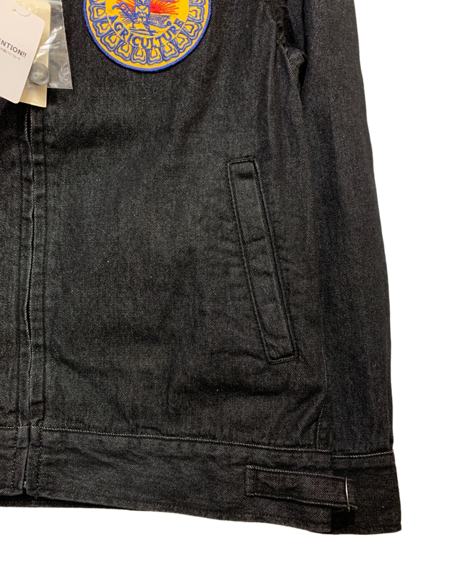 中古・古着通販】HOUSTON (ヒューストン) DENIM FFA JACKET ブラック