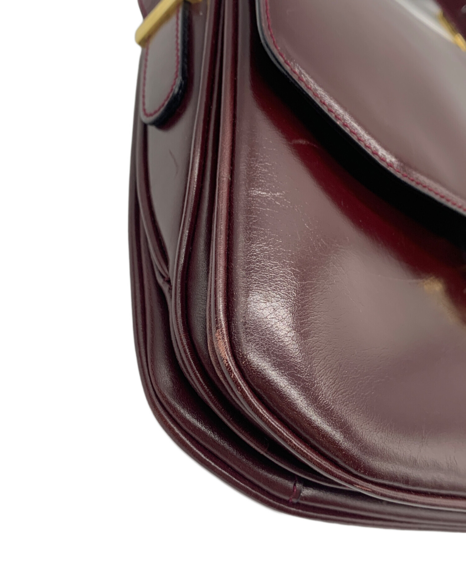 中古・古着通販】CELINE (セリーヌ) ショルダーバッグ ボルドー 