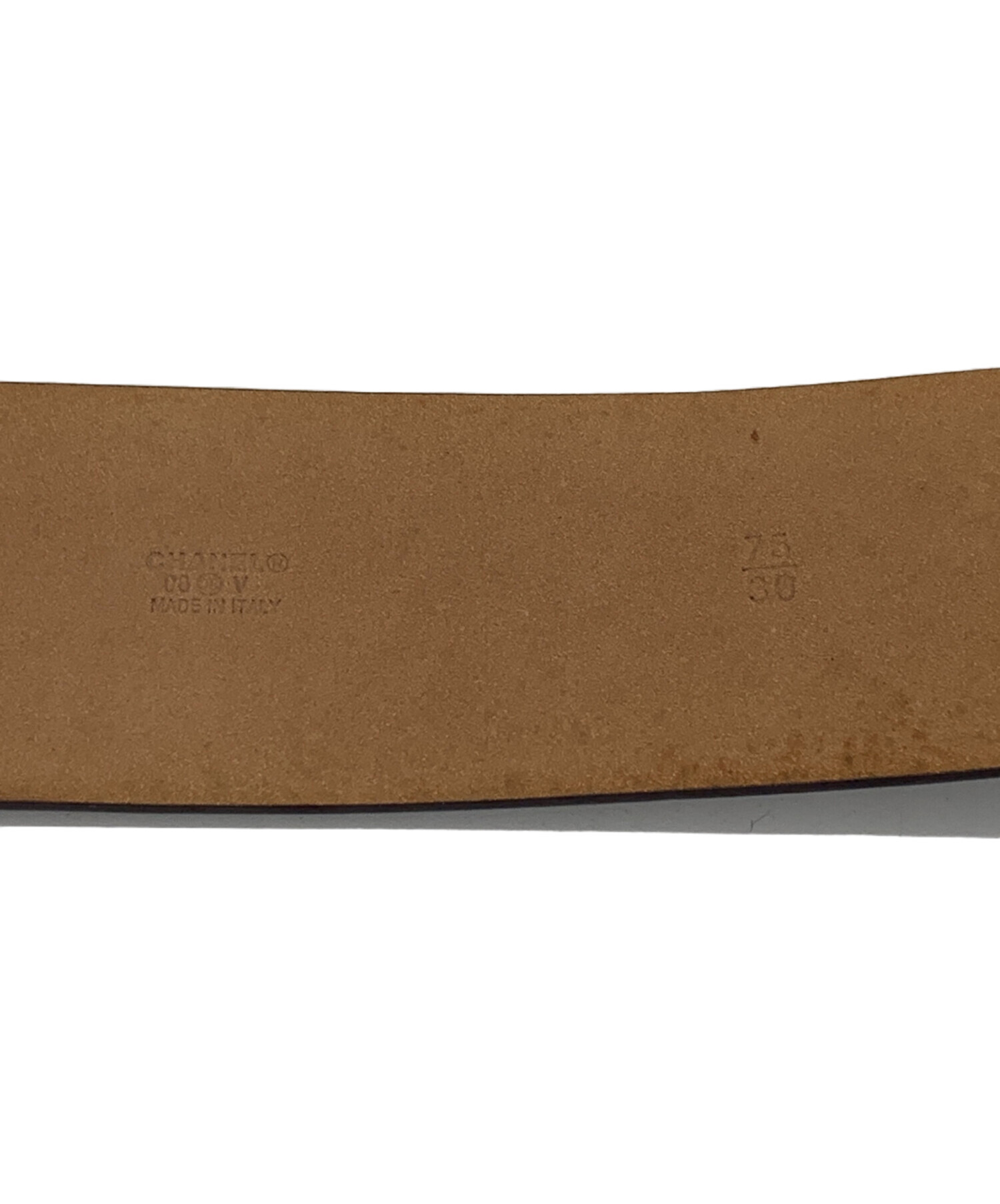 ビンテージCHANELレザーベルト　ブラウンシルバーバックル 中古・古着通販】CHANEL (シャネル) ココマークロゴバックルベルト