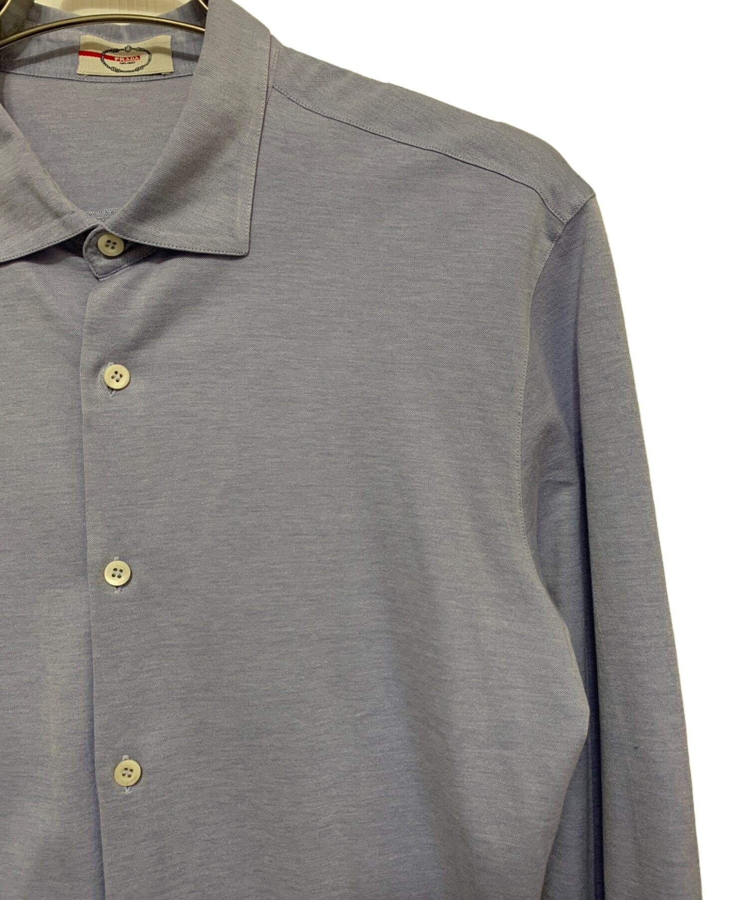 中古・古着通販】PRADA (プラダ) 長袖シャツ ブルー サイズ:XL
