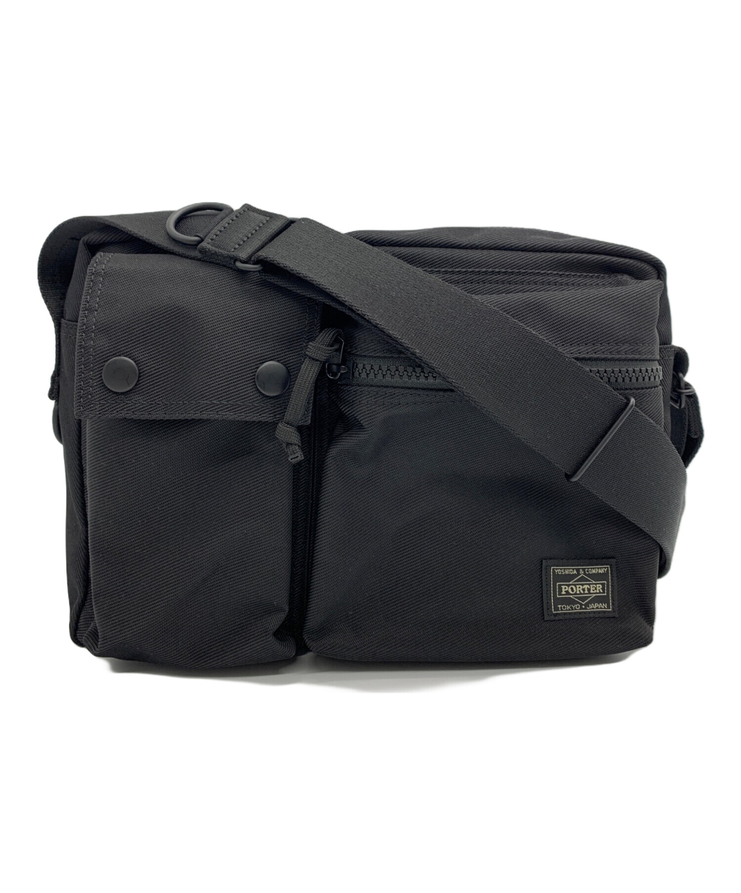 中古・古着通販】PORTER (ポーター) UNIT ショルダーバッグ ブラック 