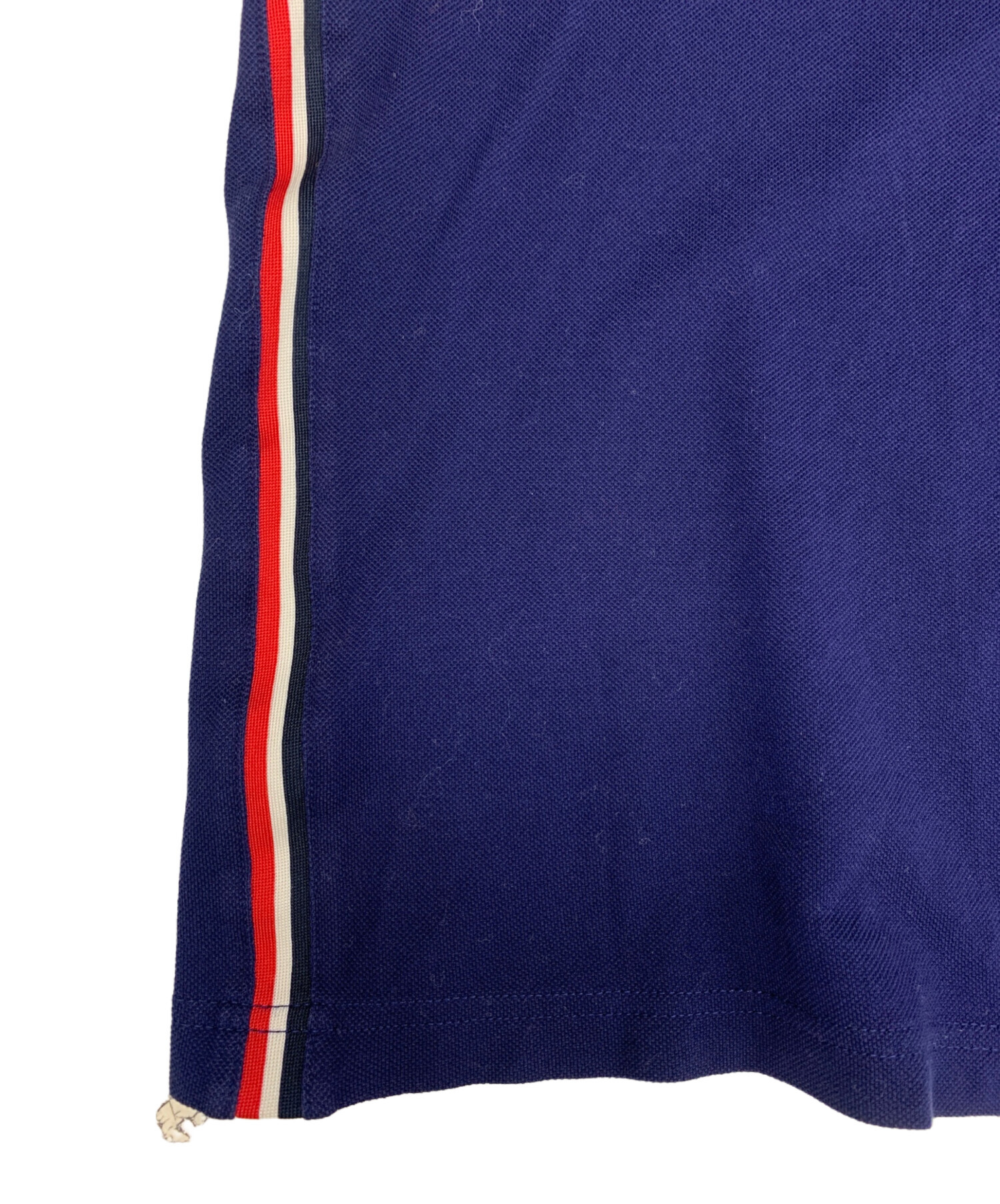 MONCLER モンクレール メンズ ポロシャツ ネイビー Mサイズ 中古・古着通販】MONCLER (モンクレール) サイドラインポロシャツ
