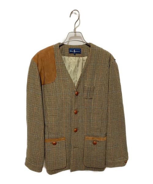 美品　ラルフローレン　ツイードジャケット　ポケット　ブラウン　11号 中古・古着通販】RALPH LAUREN (ラルフローレン) ツイード