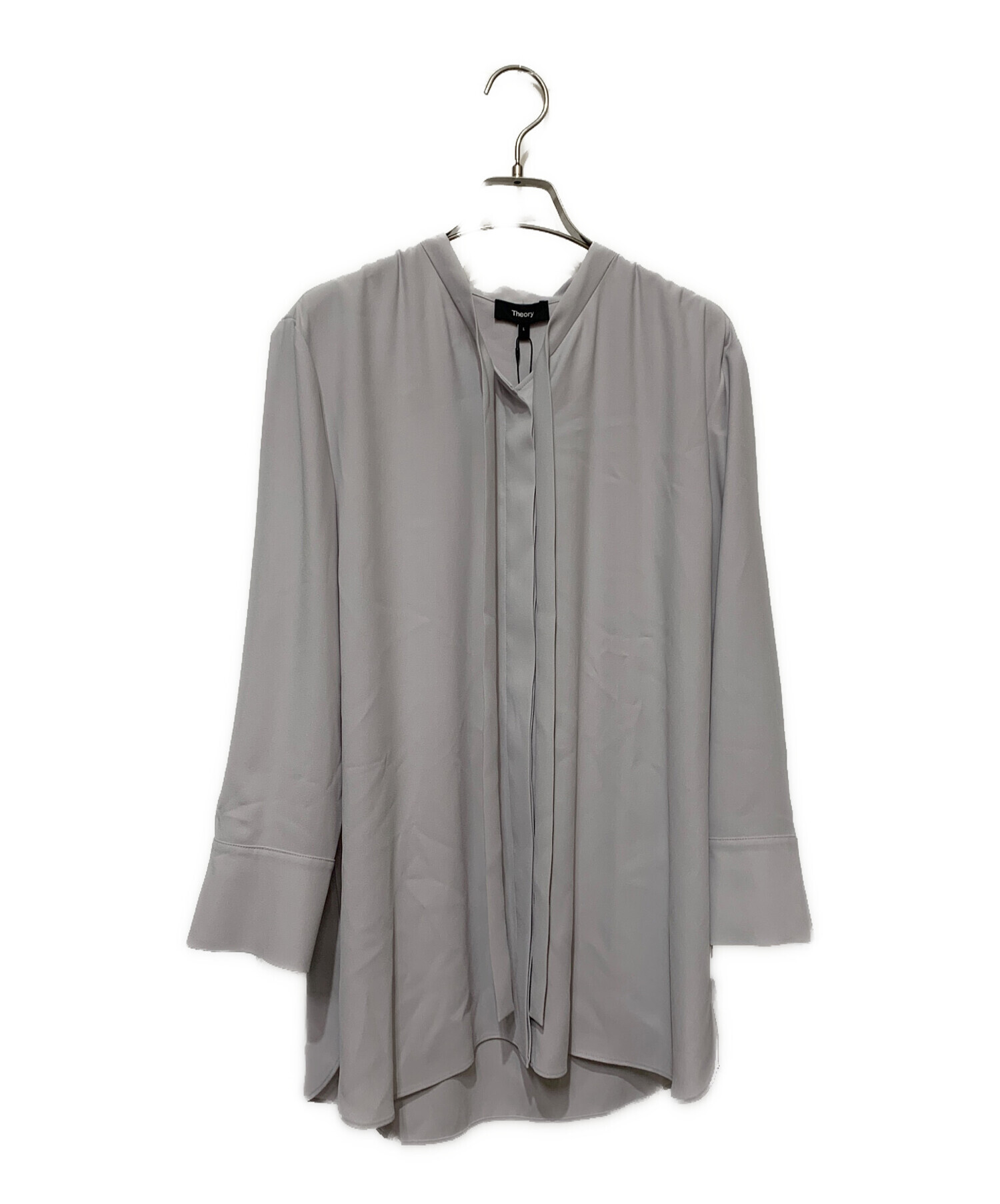 中古・古着通販】theory (セオリー) PRIME GGT TIE Blouse グレー  