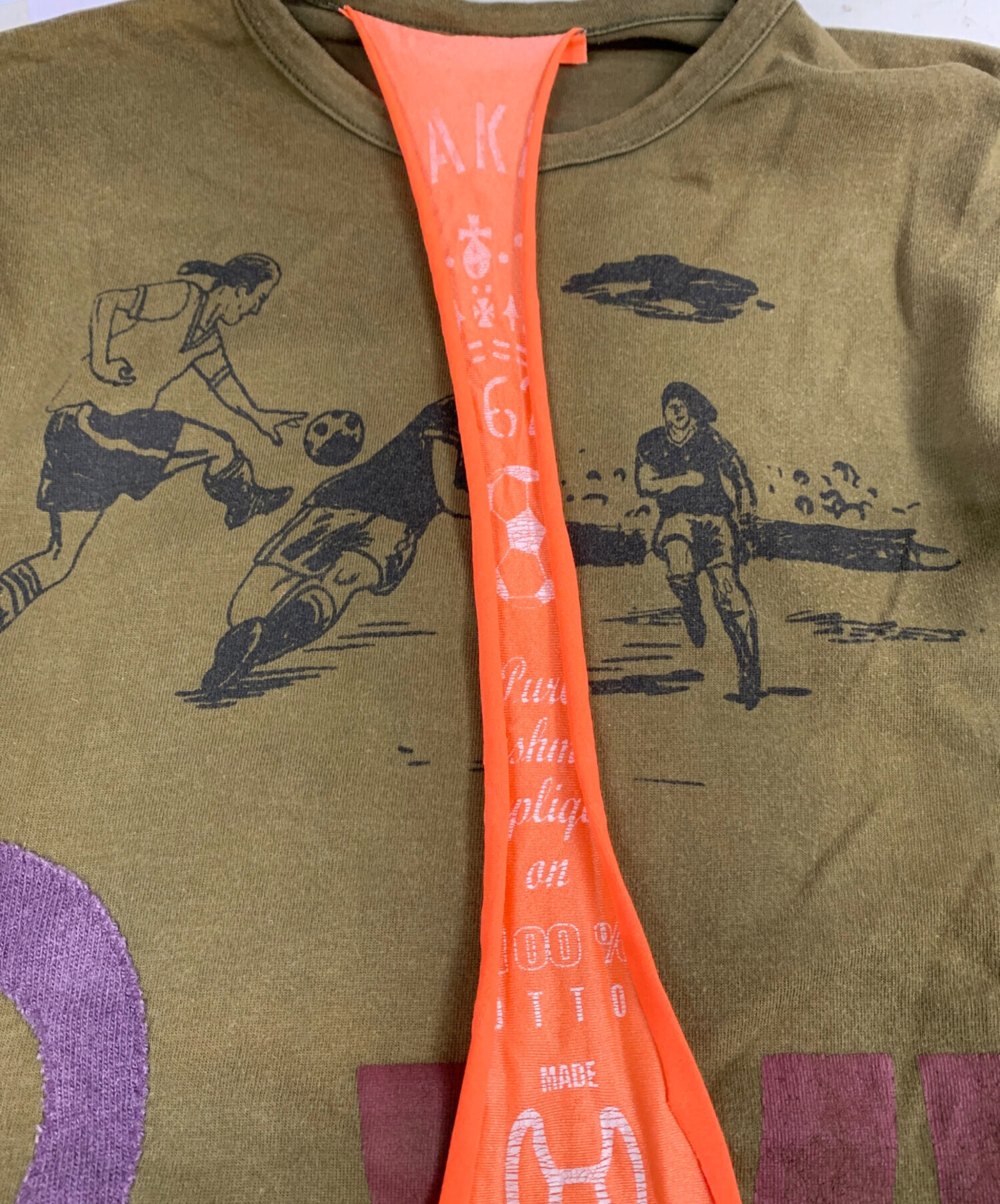 中古・古着通販】FAKE LONDON (フェイクロンドン) 長袖Tシャツ カーキ 