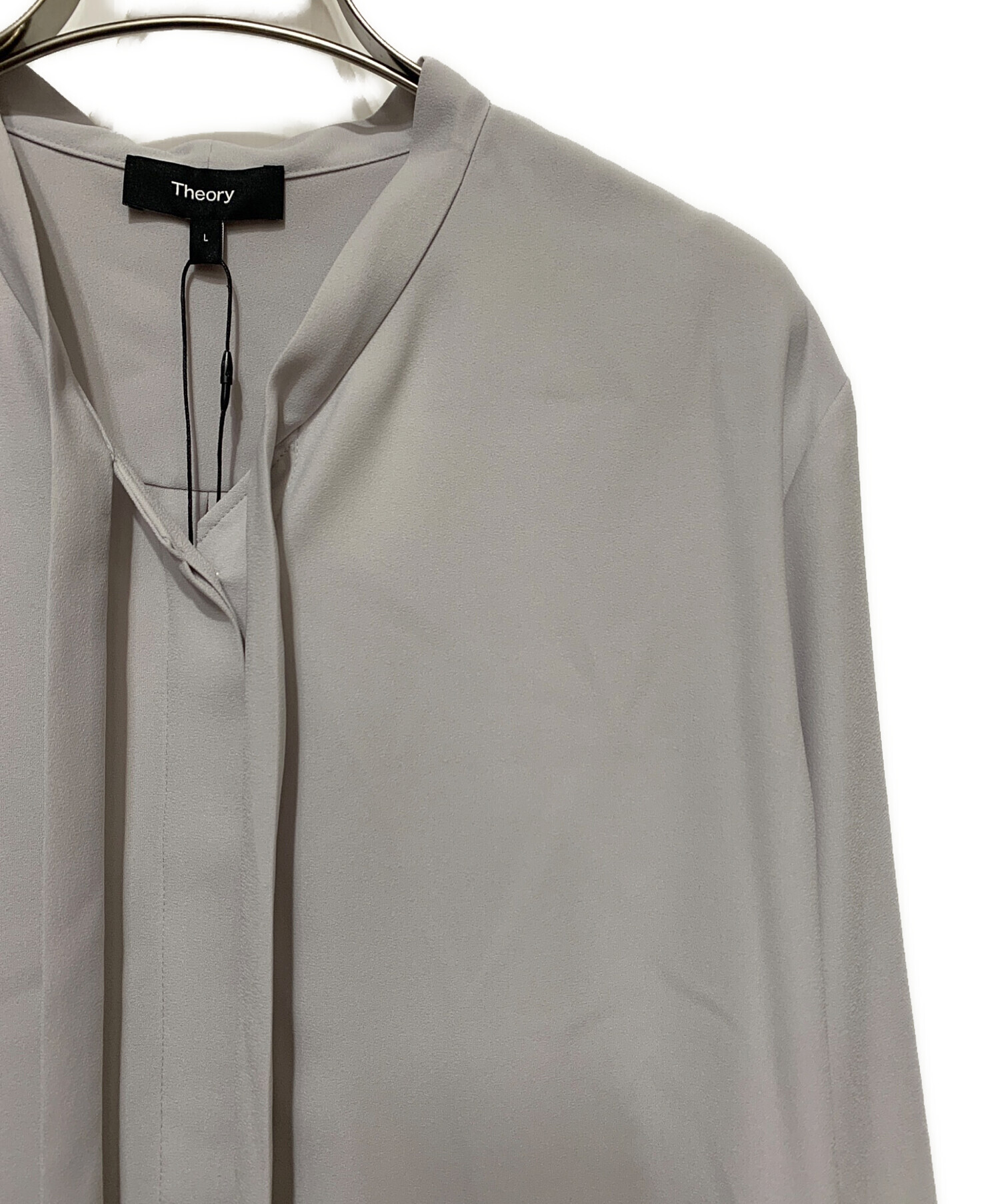 中古・古着通販】theory (セオリー) PRIME GGT TIE Blouse グレー