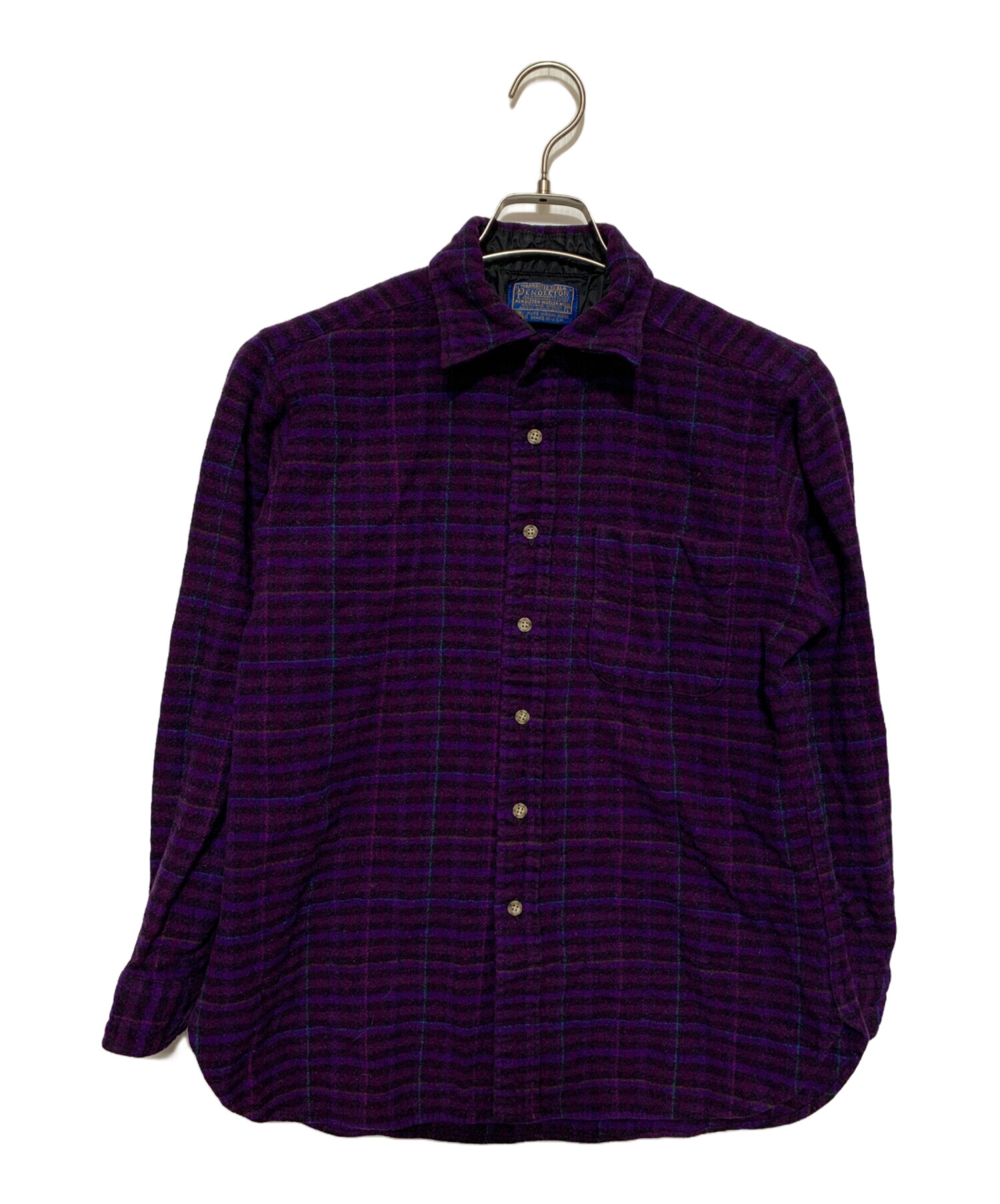 中古・古着通販】PENDLETON (ペンドルトン) ウールシャツ パープル 