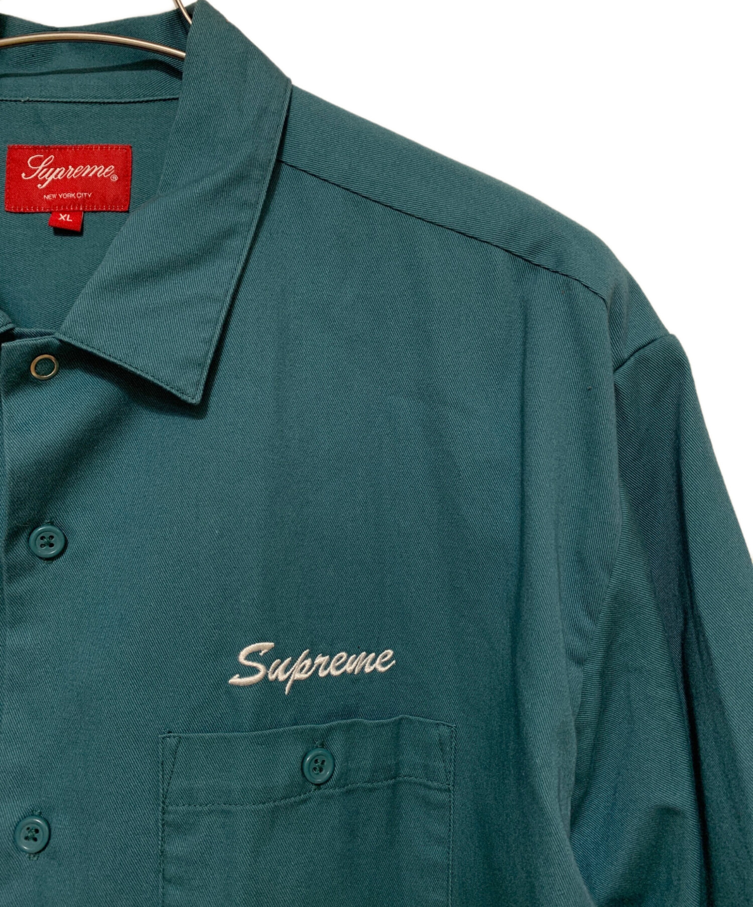 中古・古着通販】Supreme (シュプリーム) Thermal Work Shirt グリーン